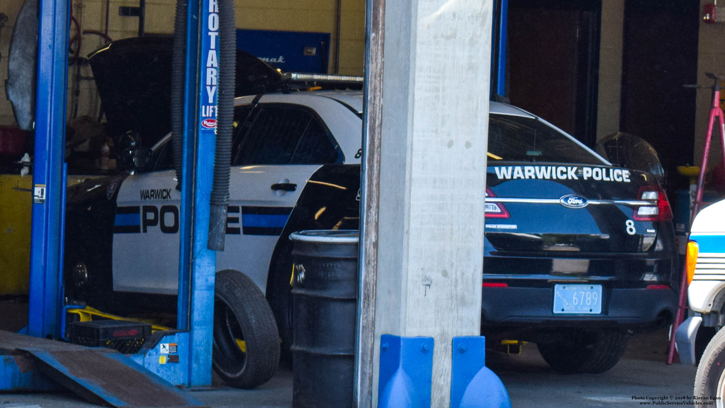 A photo  of Warwick Police
            Cruiser P-8, a 2015 Ford Police Interceptor Sedan             taken by Kieran Egan