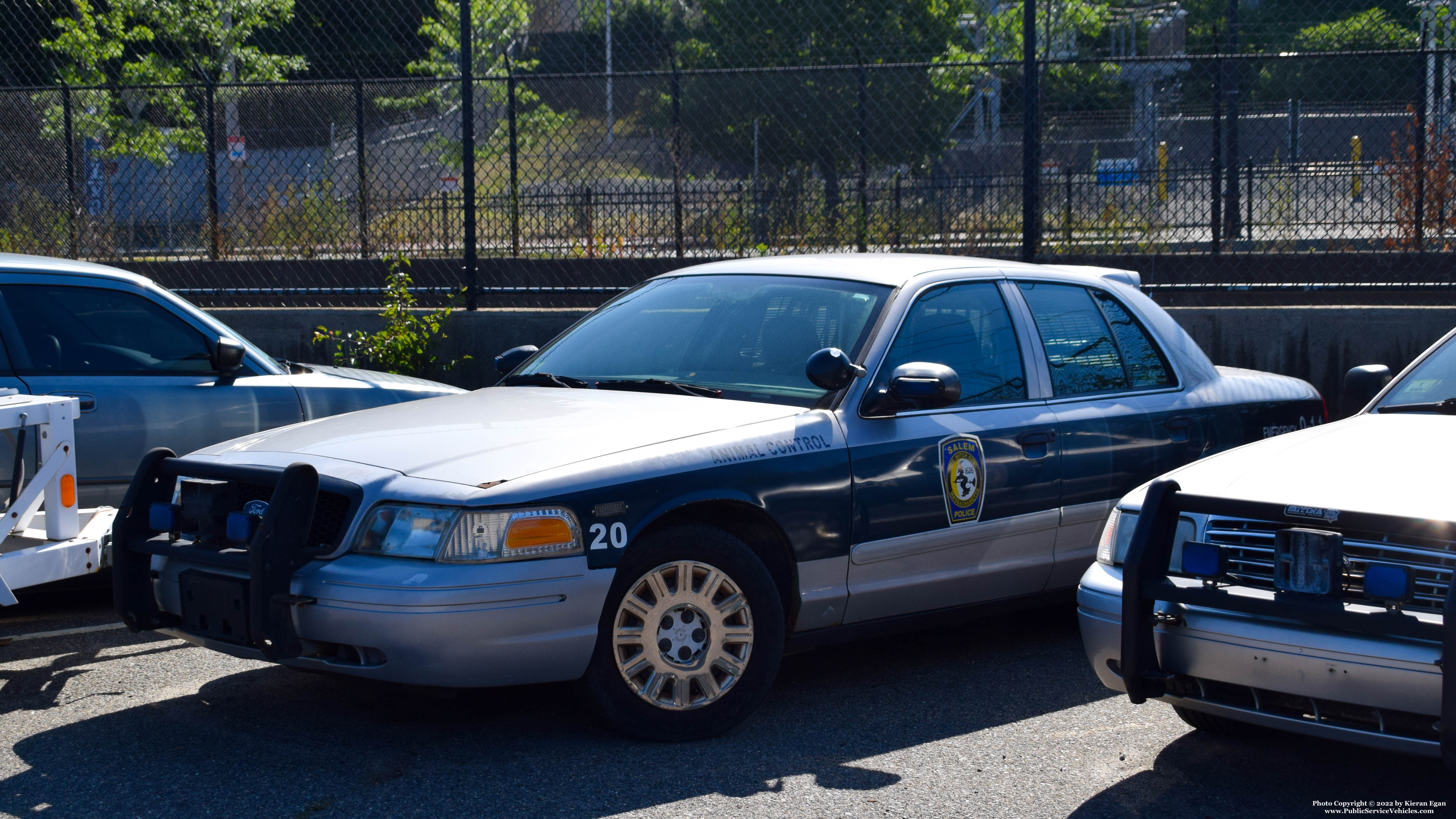 A photo  of Salem Police
            Cruiser 20, a 2005 Ford Crown Victoria Police Interceptor             taken by Kieran Egan