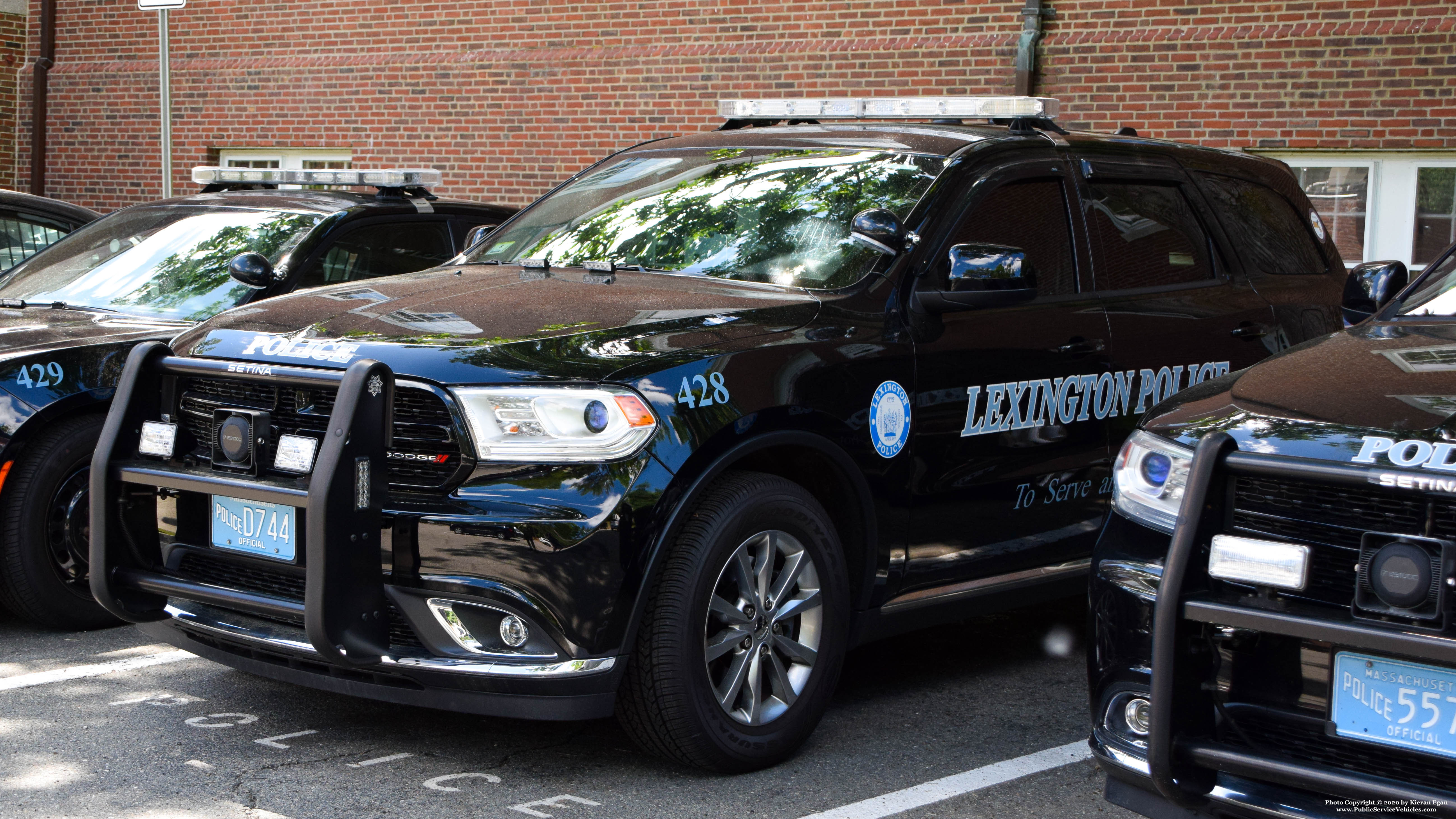 A photo  of Lexington Police
            Cruiser 428, a 2018 Dodge Durango             taken by Kieran Egan