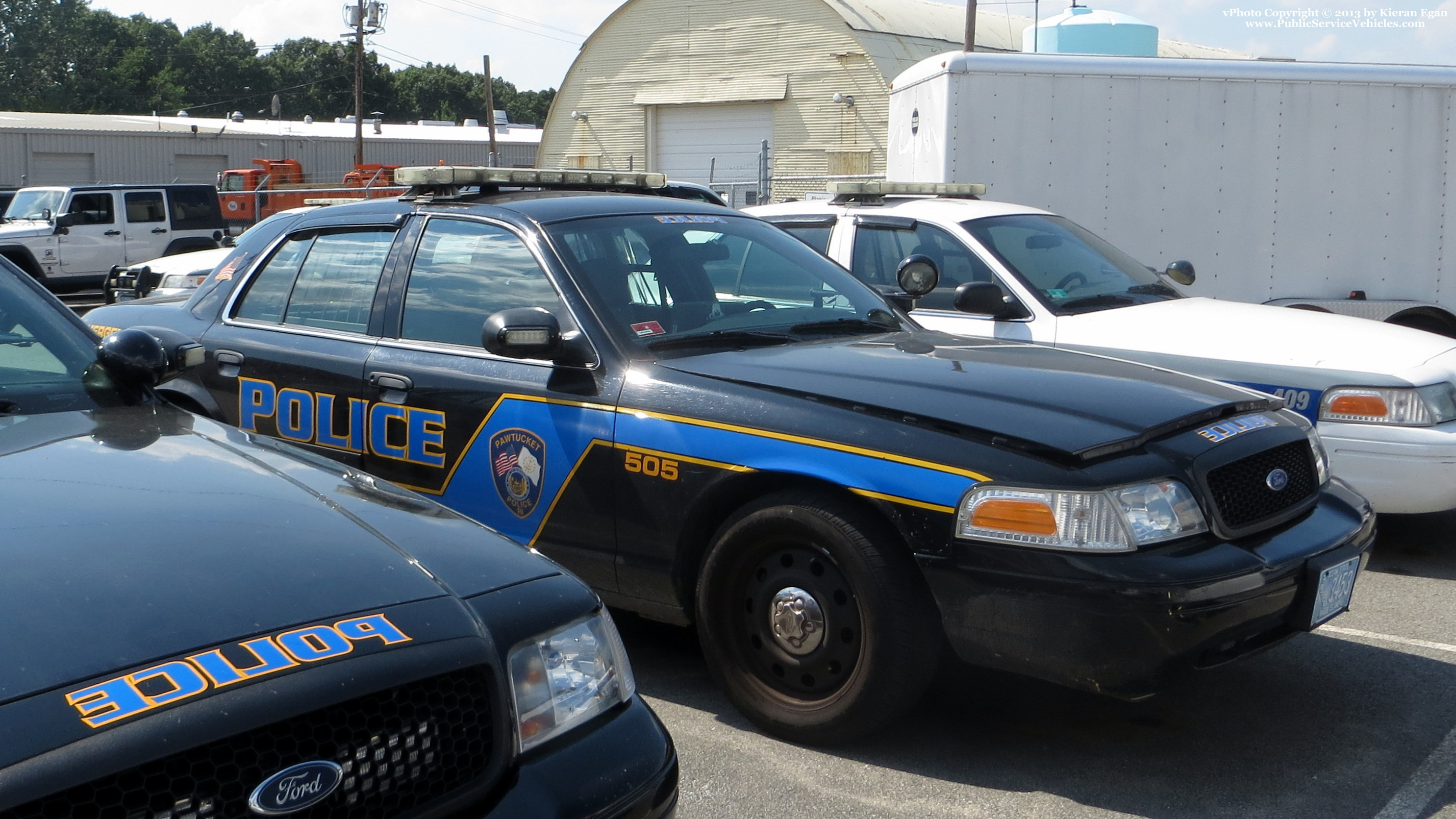 A photo  of Pawtucket Police
            Cruiser 505, a 2006-2008 Ford Crown Victoria Police Interceptor             taken by Kieran Egan