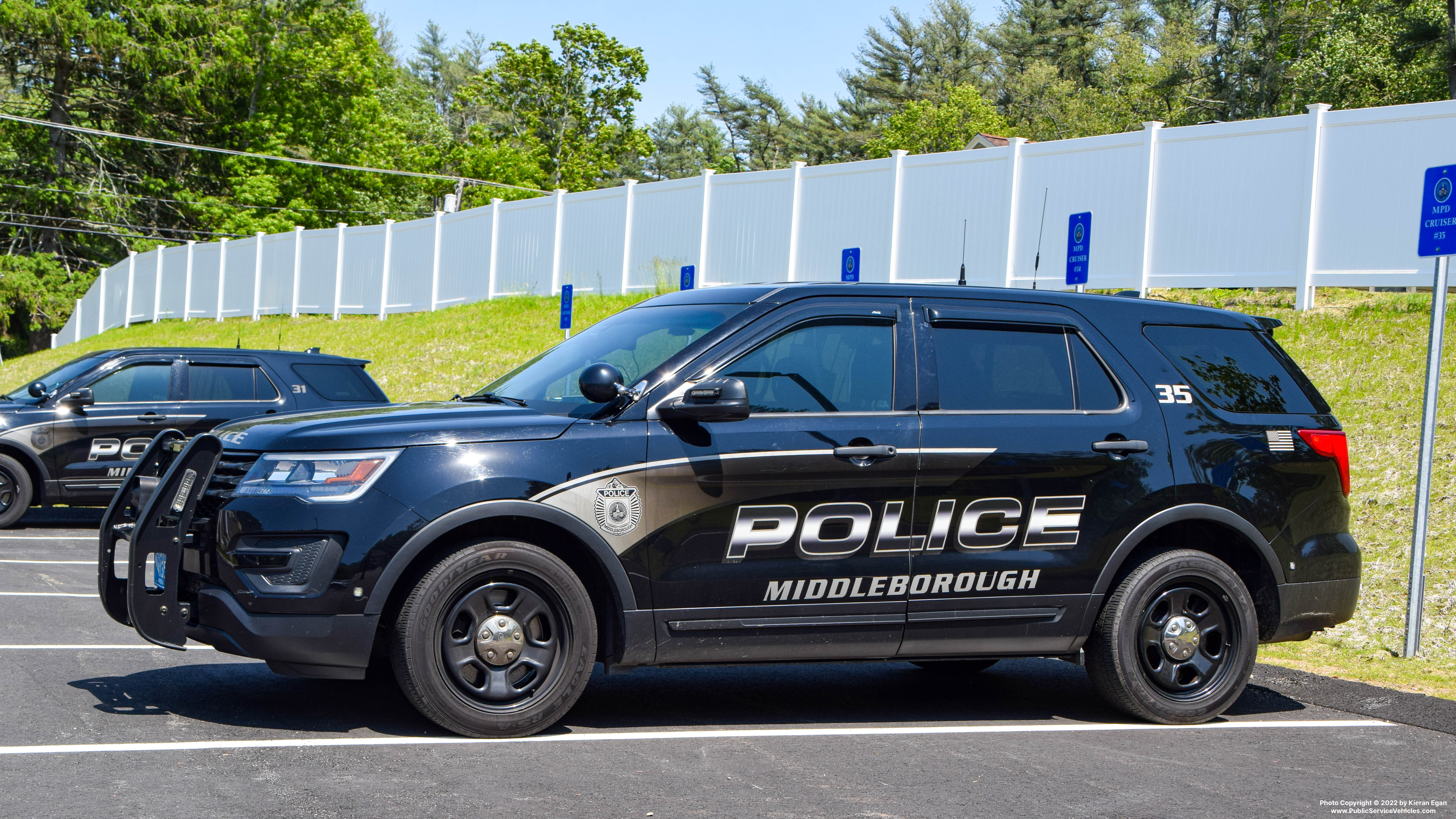 A photo  of Middleborough Police
            Cruiser 35, a 2016-2019 Ford Police Interceptor Utility             taken by Kieran Egan