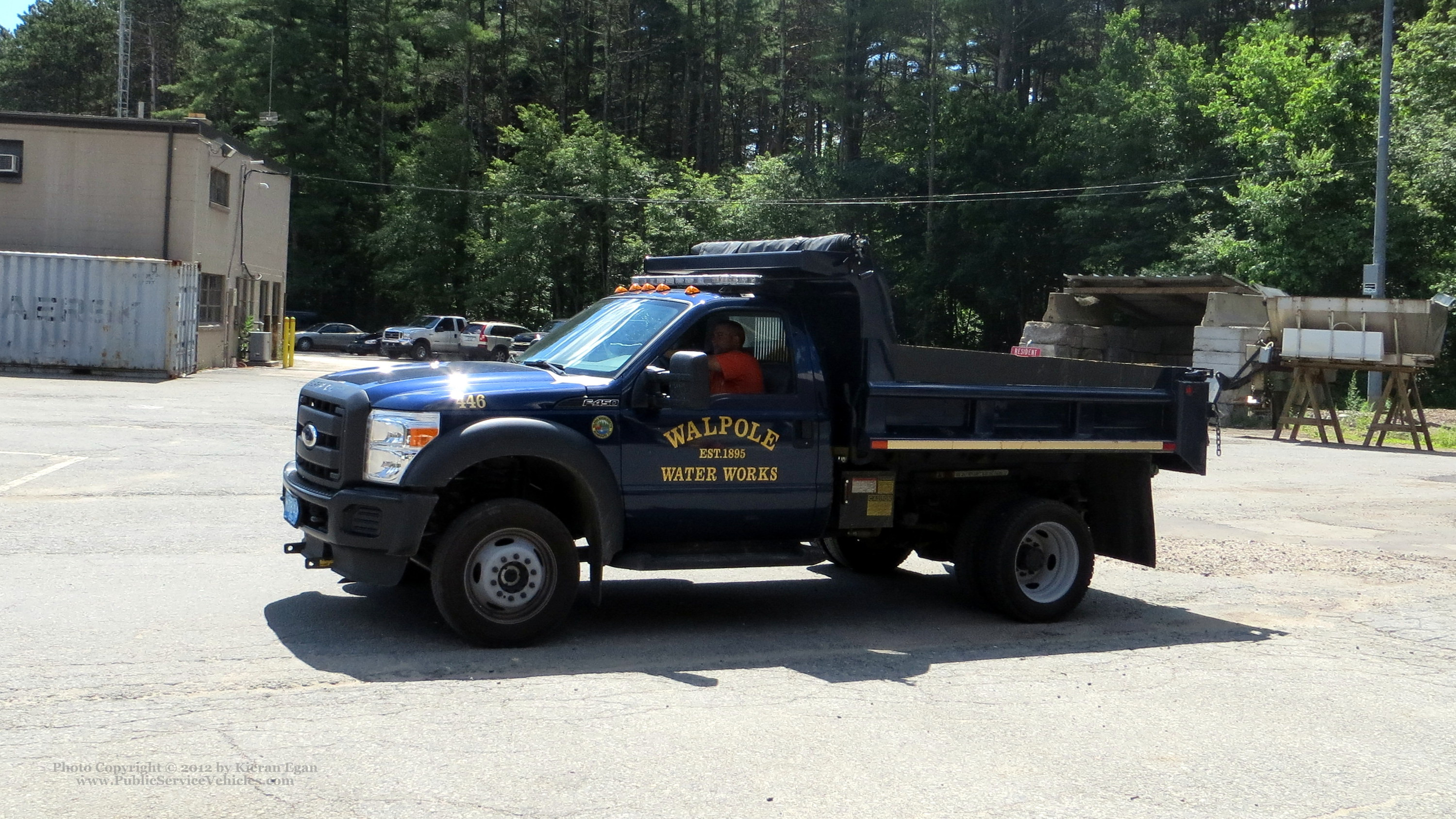 A photo  of Walpole Water Department
            Truck 446, a 2011 Ford F-450             taken by Kieran Egan