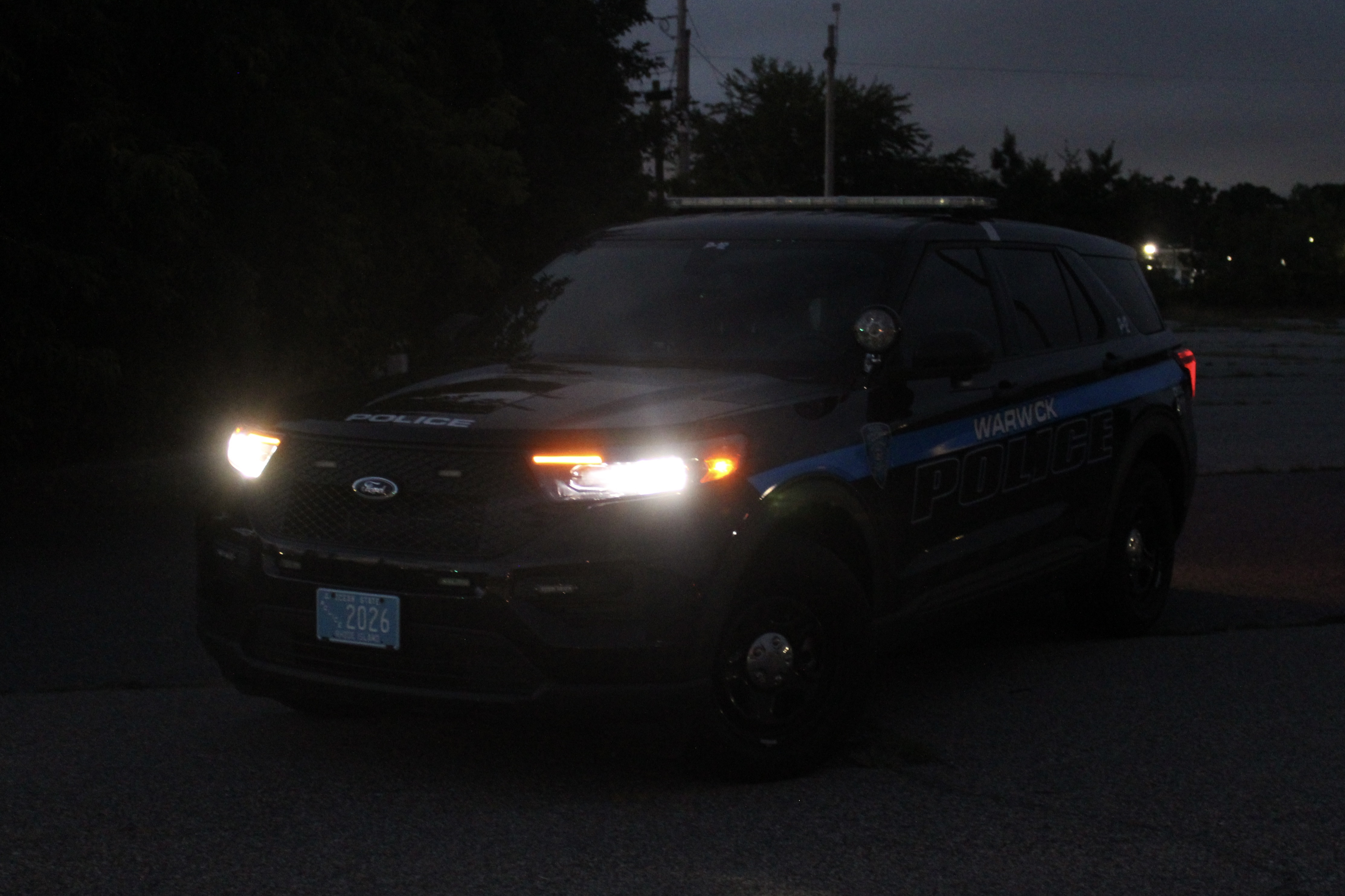 A photo  of Warwick Police
            Cruiser P-12, a 2022 Ford Police Interceptor Utility             taken by @riemergencyvehicles