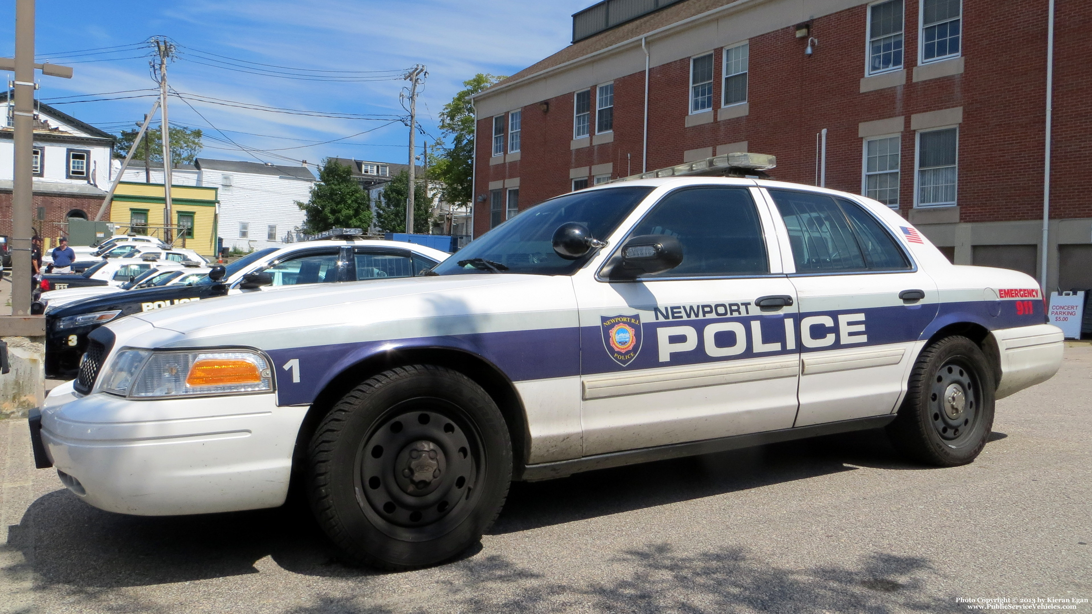 A photo  of Newport Police
            Car 1, a 2009-2011 Ford Crown Victoria Police Interceptor             taken by Kieran Egan