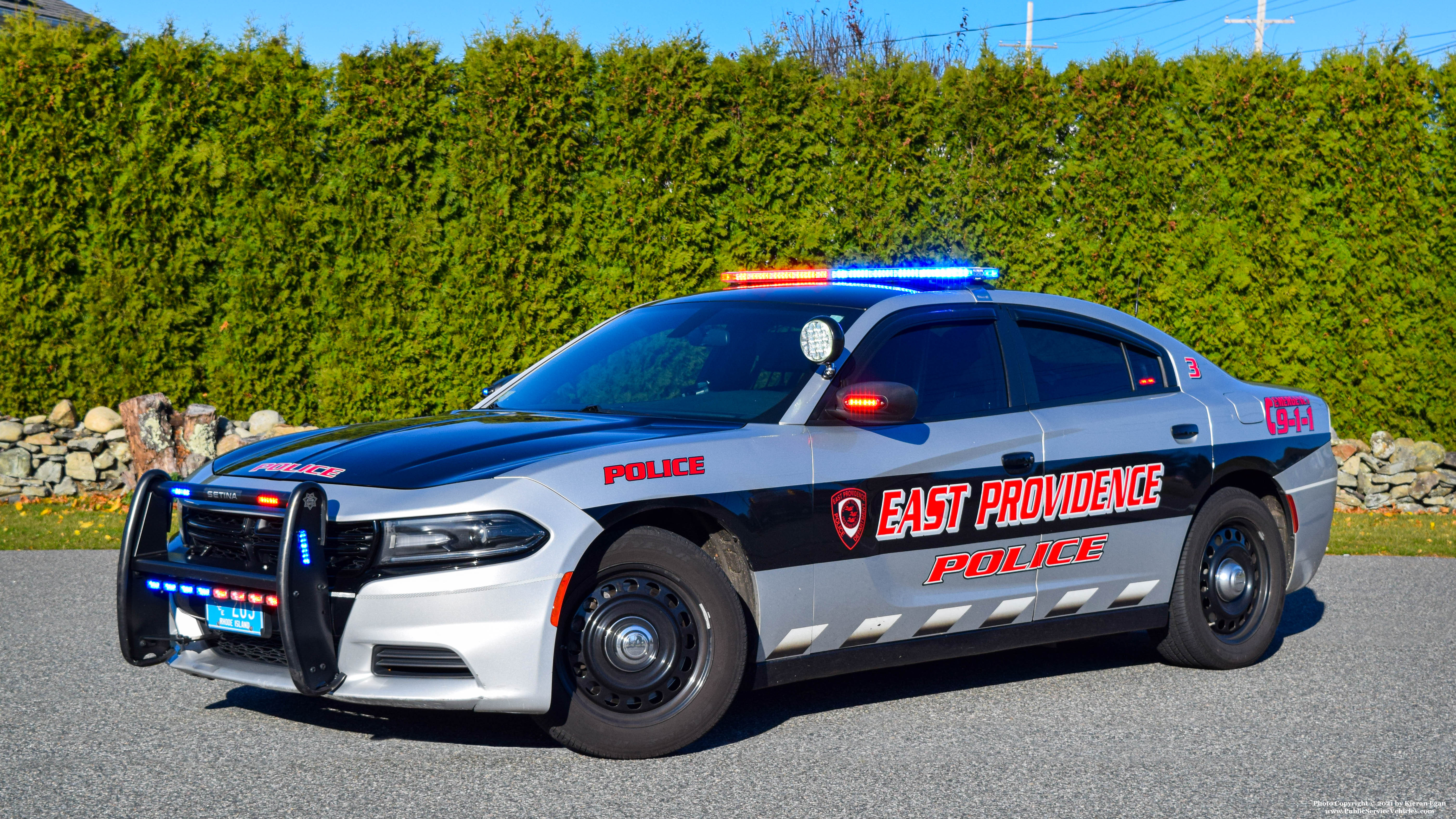 A photo  of East Providence Police
            Car 3, a 2019 Dodge Charger             taken by Kieran Egan