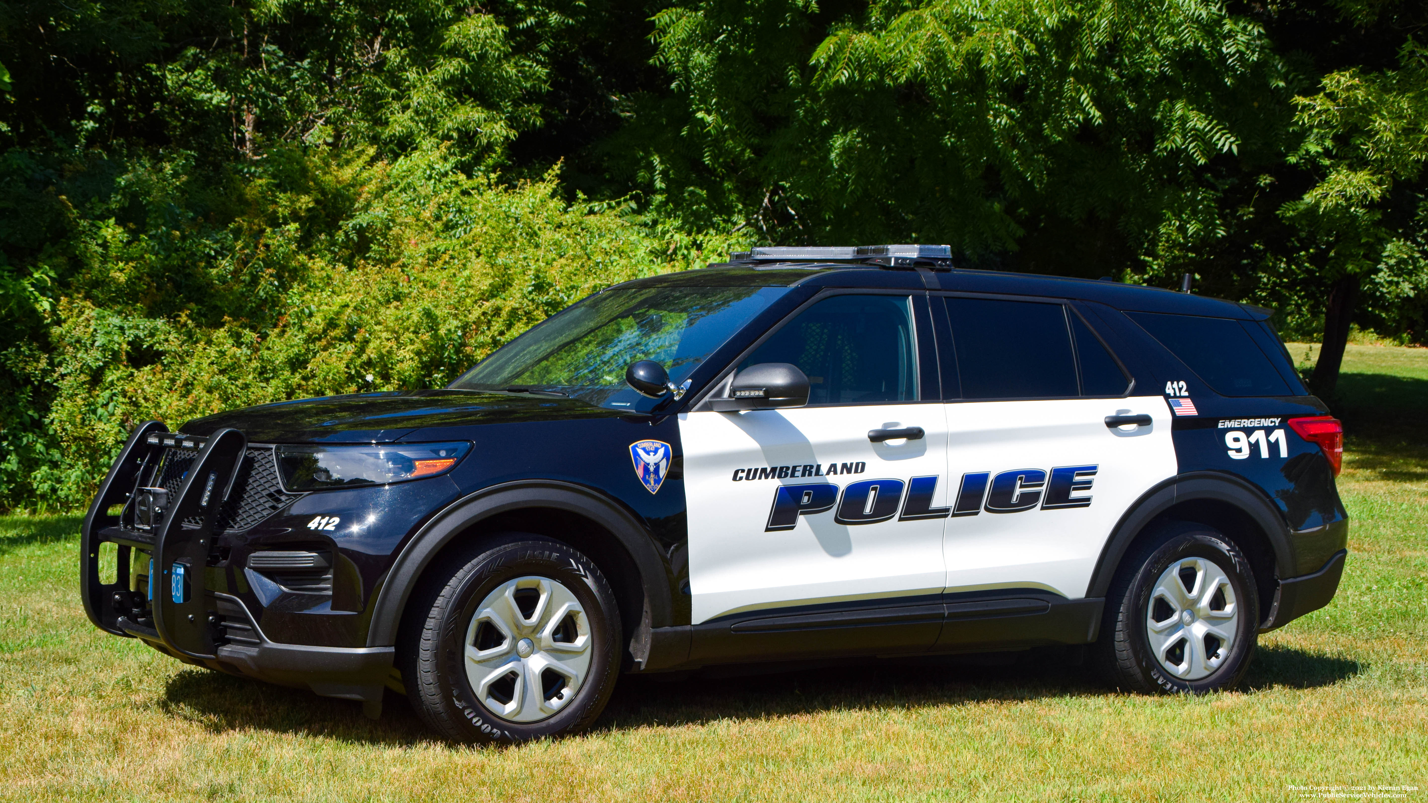 A photo  of Cumberland Police
            Cruiser 412, a 2020 Ford Police Interceptor Utility             taken by Kieran Egan