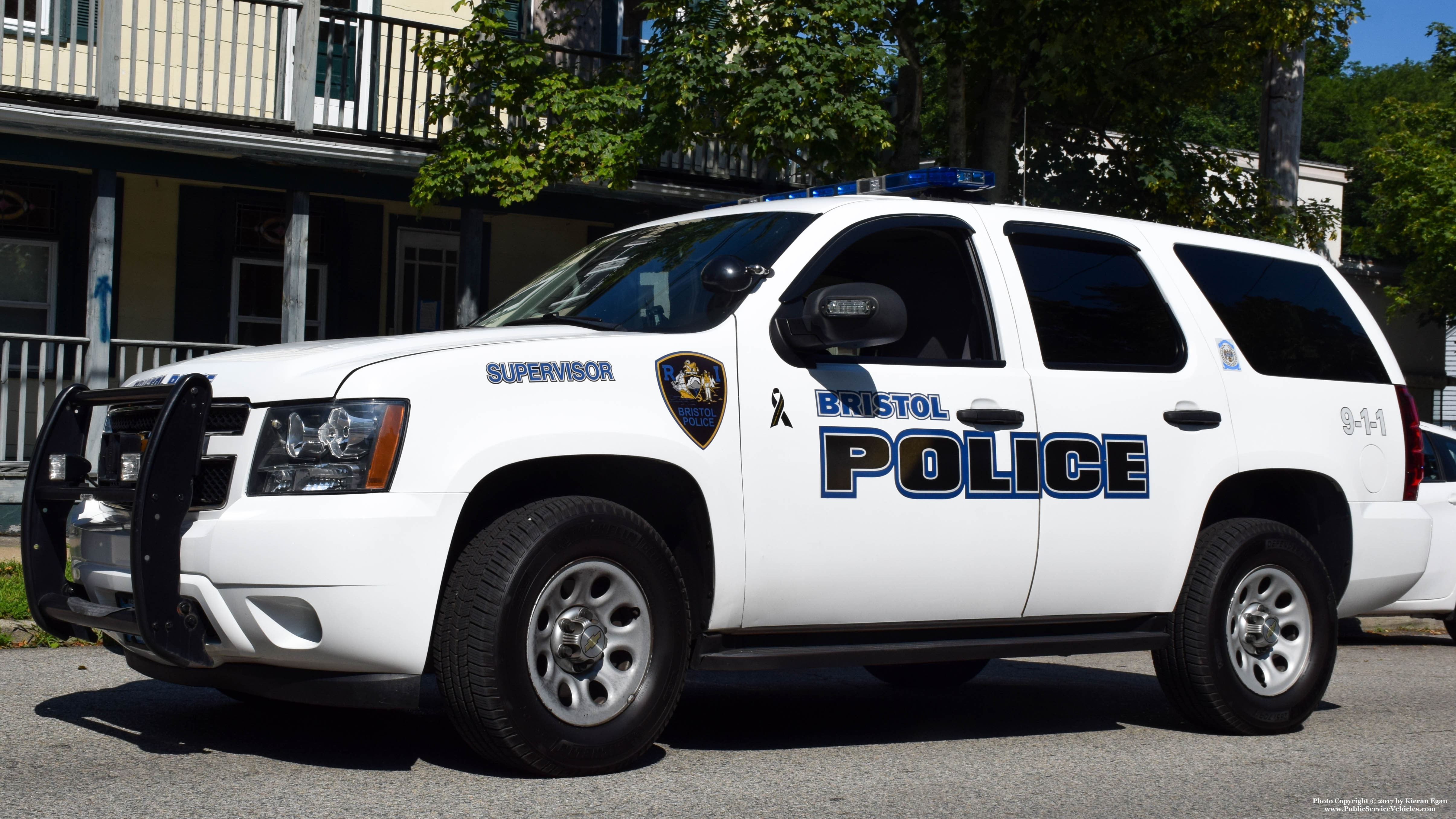 A photo  of Bristol Police
            Cruiser 104, a 2012 Chevrolet Tahoe             taken by Kieran Egan