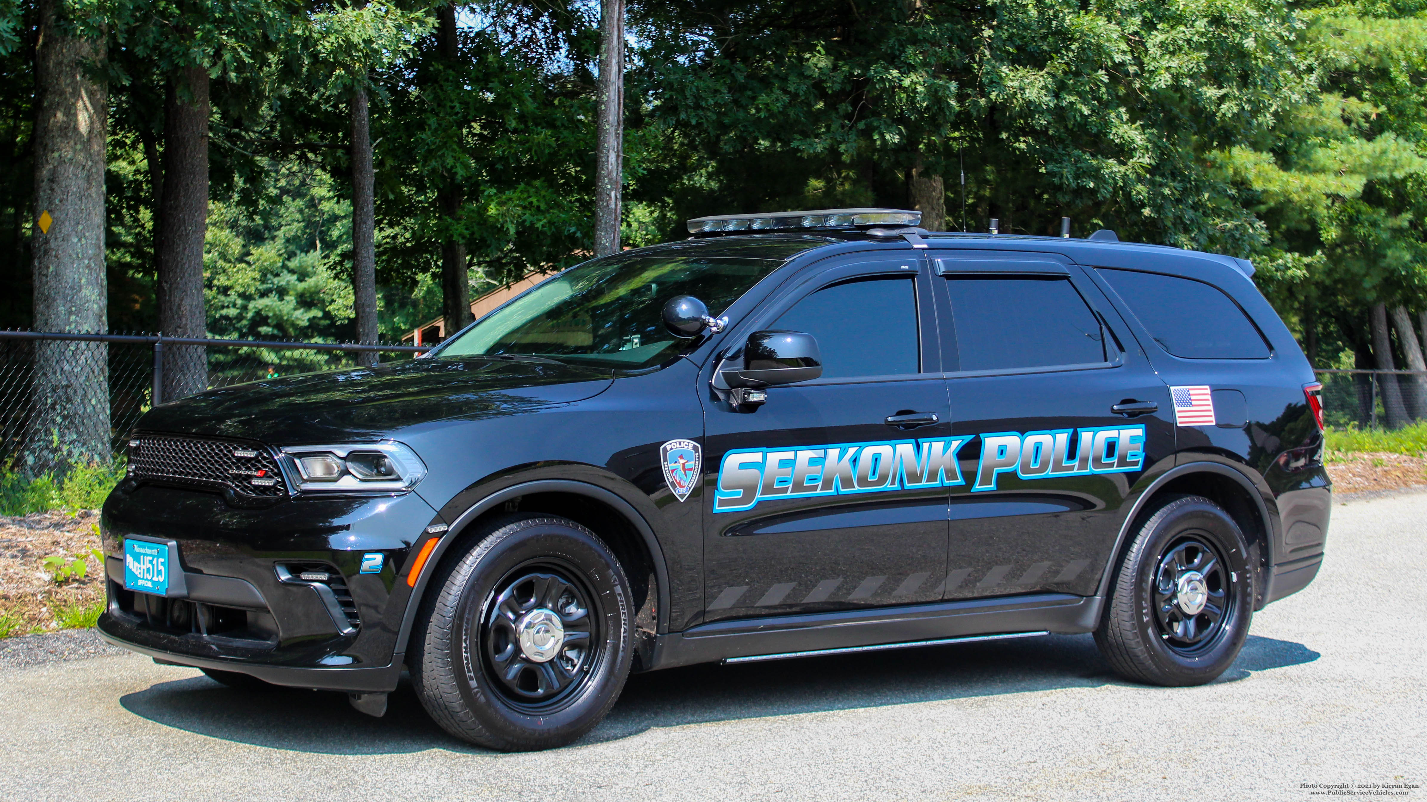 A photo  of Seekonk Police
            Car 2, a 2021 Dodge Durango             taken by Kieran Egan