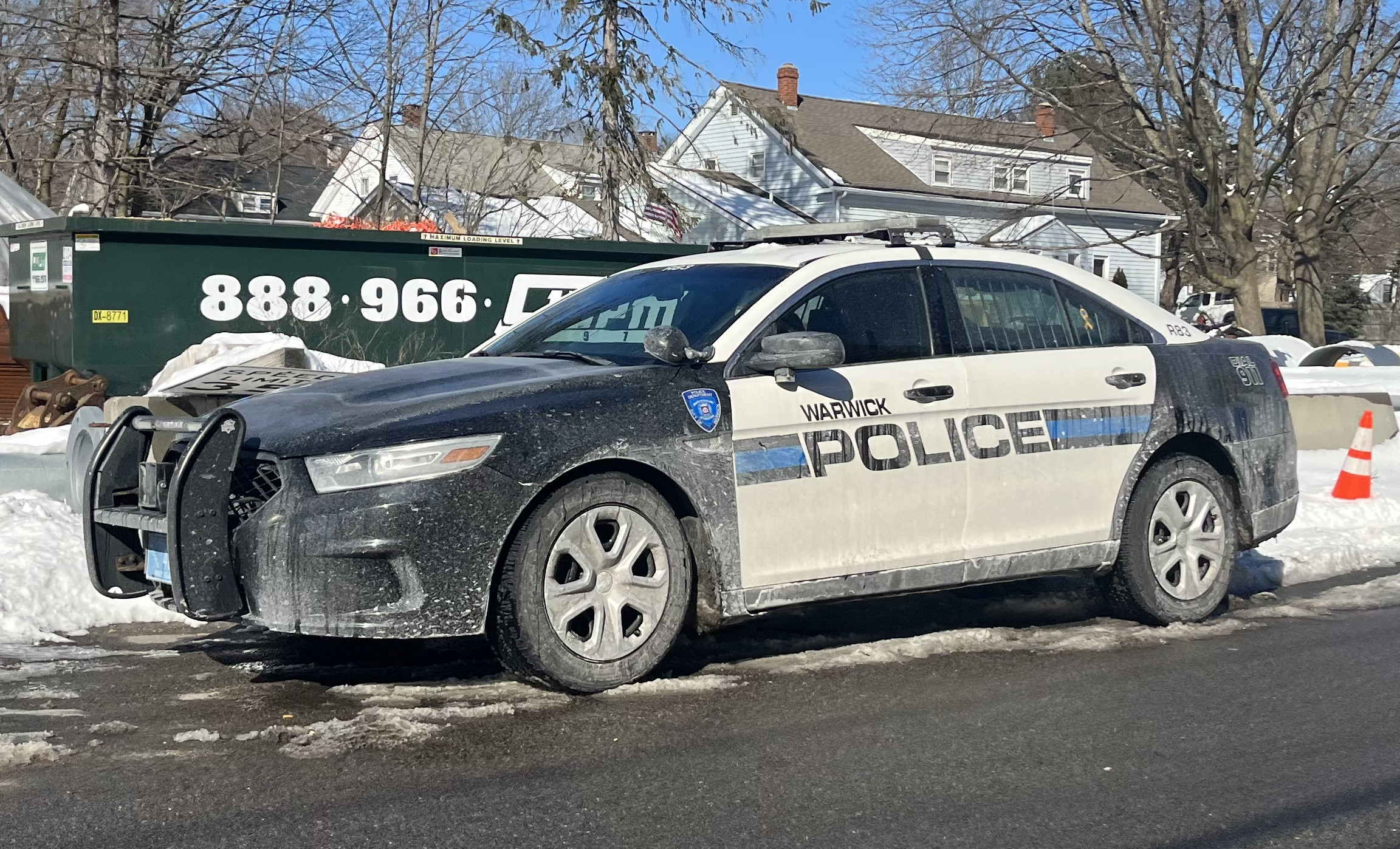 A photo  of Warwick Police
            Cruiser R-83, a 2014 Ford Police Interceptor Sedan             taken by @riemergencyvehicles