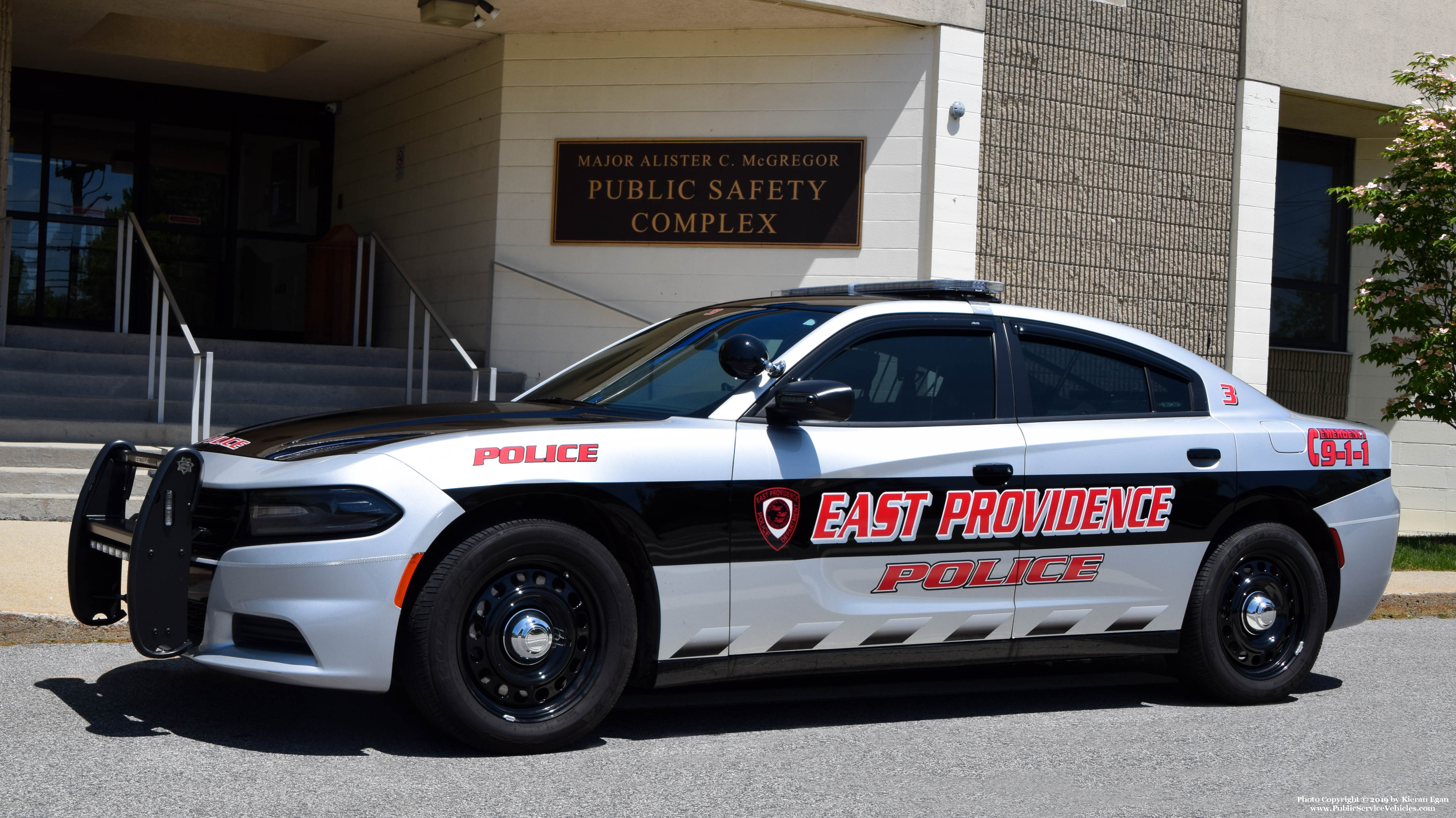 A photo  of East Providence Police
            Car 3, a 2019 Dodge Charger             taken by Kieran Egan