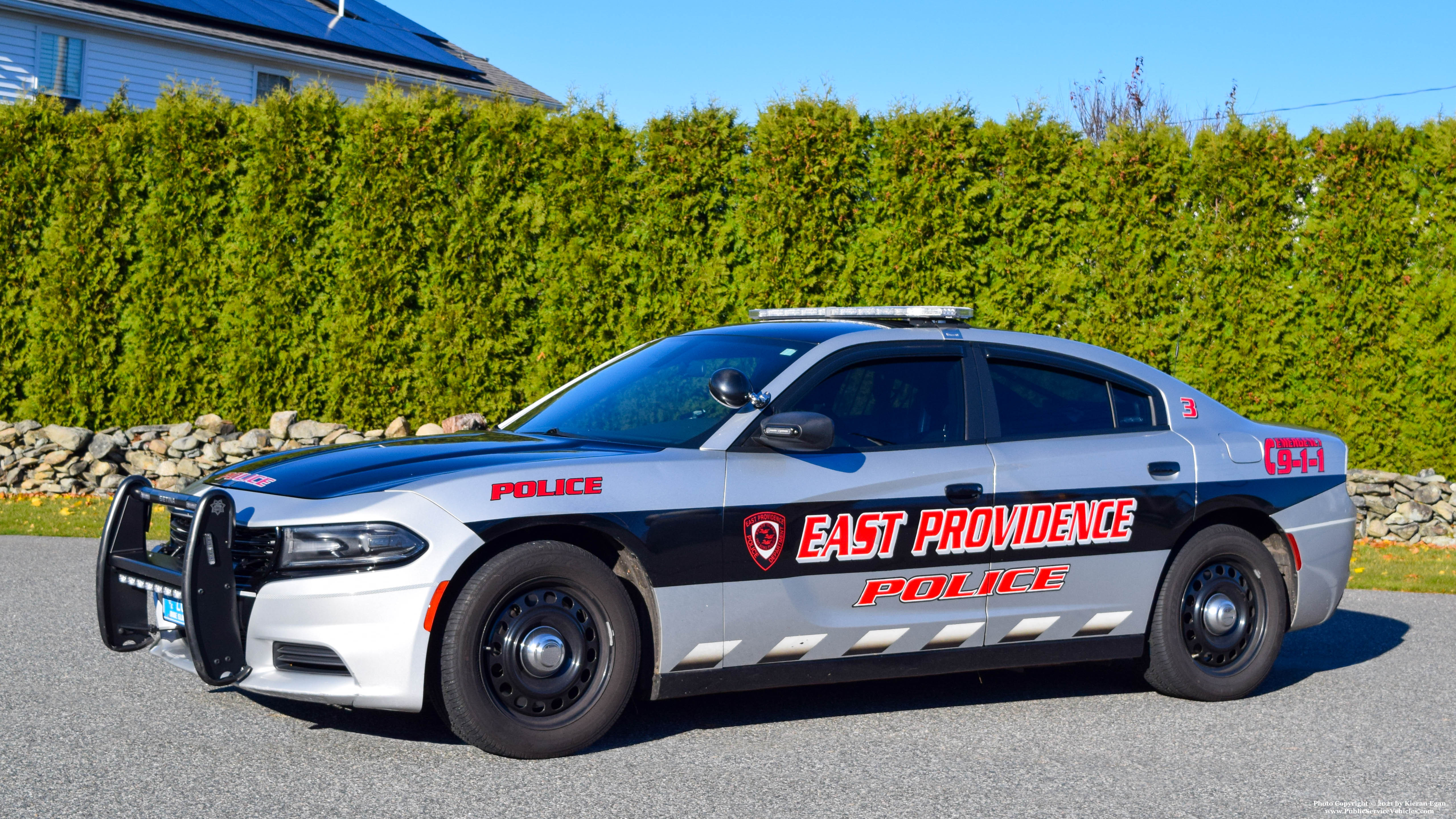 A photo  of East Providence Police
            Car 3, a 2019 Dodge Charger             taken by Kieran Egan