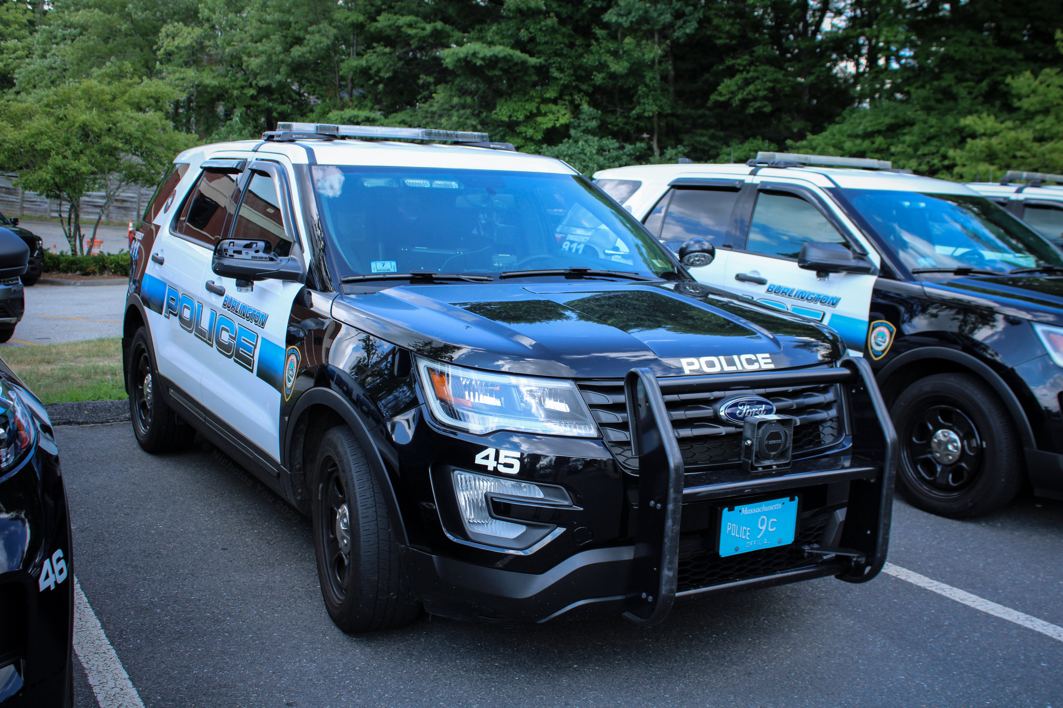 A photo  of Burlington Police
            Cruiser 45, a 2016-2019 Ford Police Interceptor Utility             taken by Nicholas You