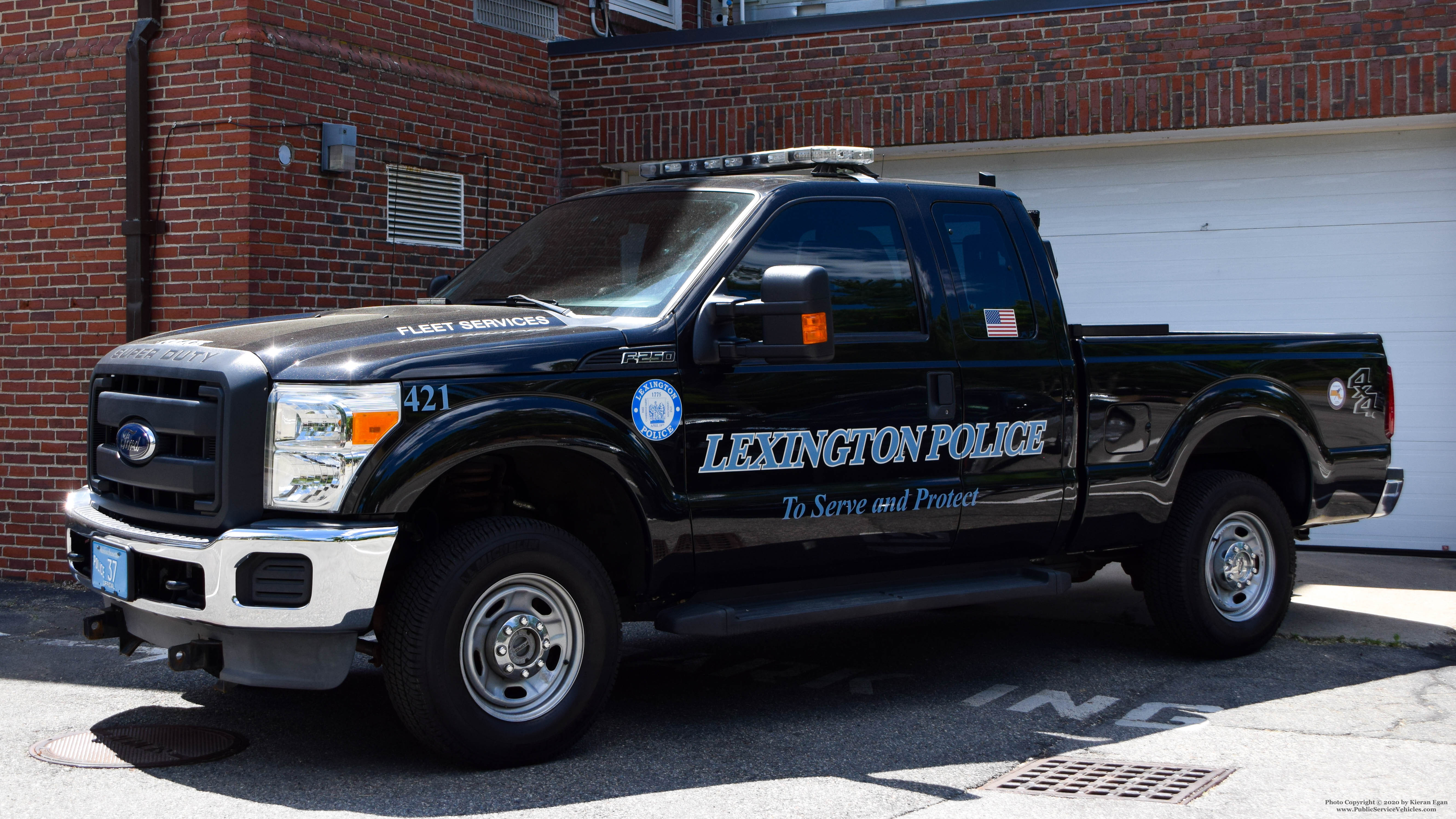 A photo  of Lexington Police
            Cruiser 421, a 2013 Ford F-250 SuperCab             taken by Kieran Egan