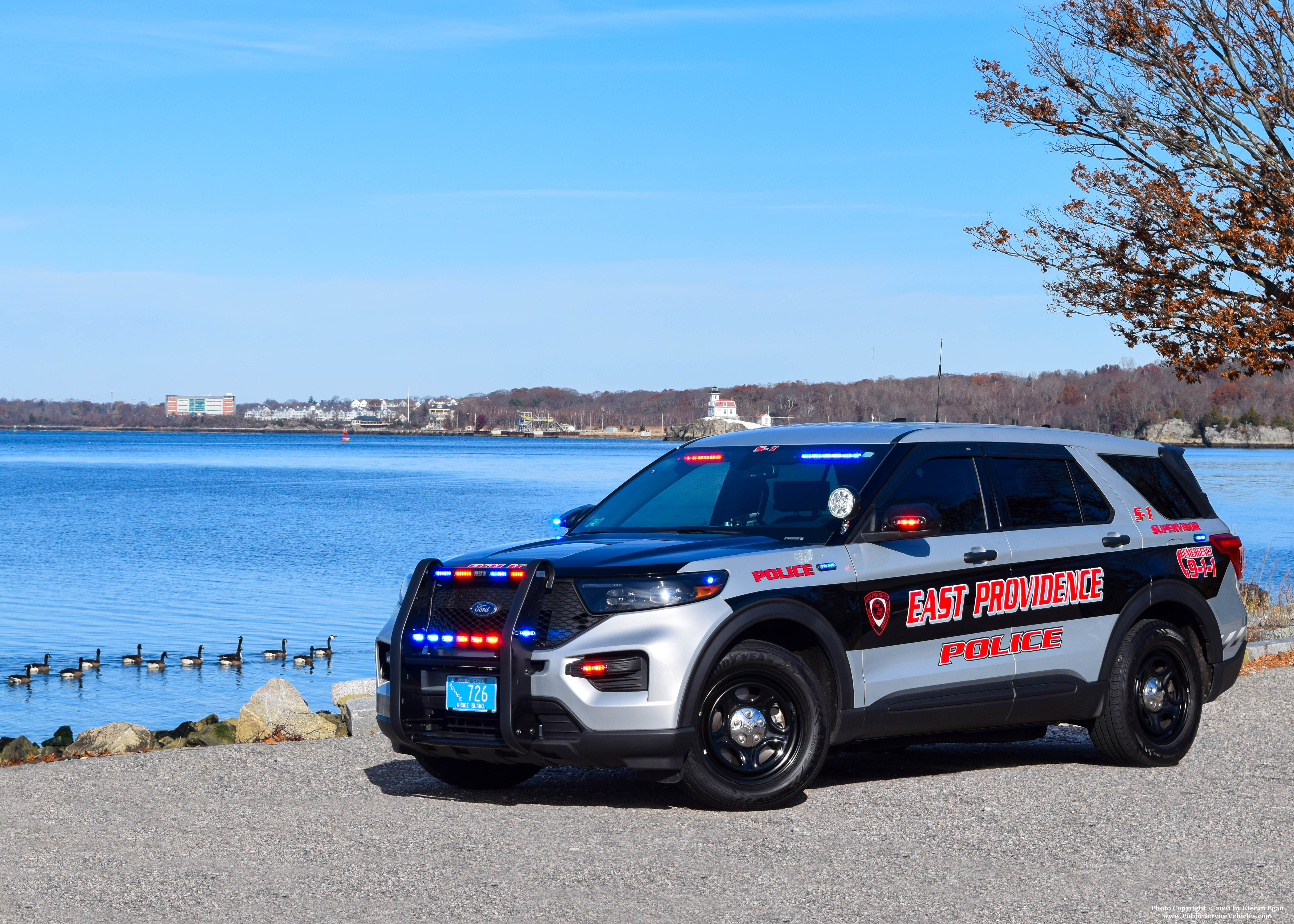 A photo  of East Providence Police
            Supervisor 1, a 2020 Ford Police Interceptor Utility             taken by Kieran Egan