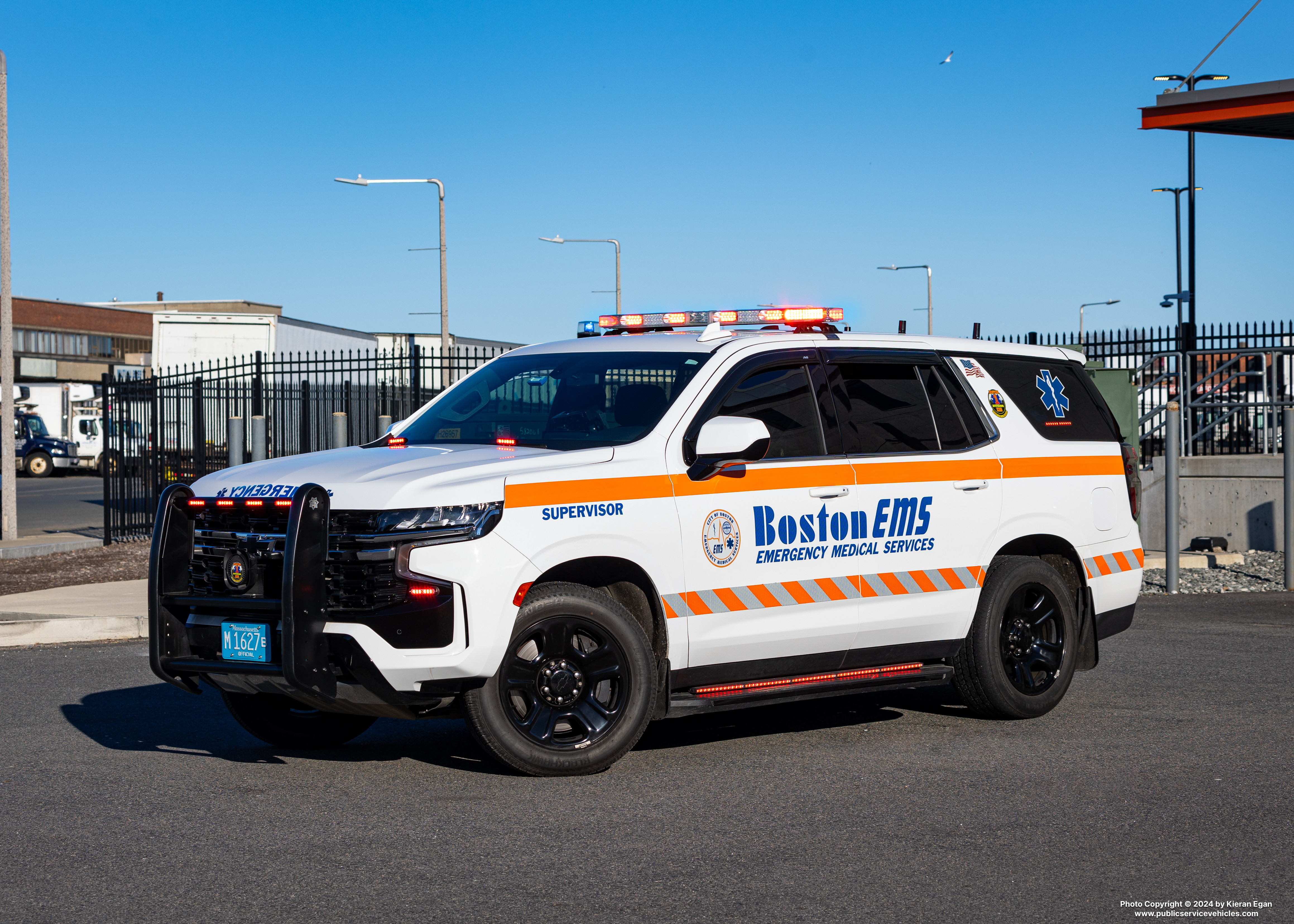 A photo  of Boston EMS
            Division 1, a 2022 Chevrolet Tahoe             taken by Kieran Egan