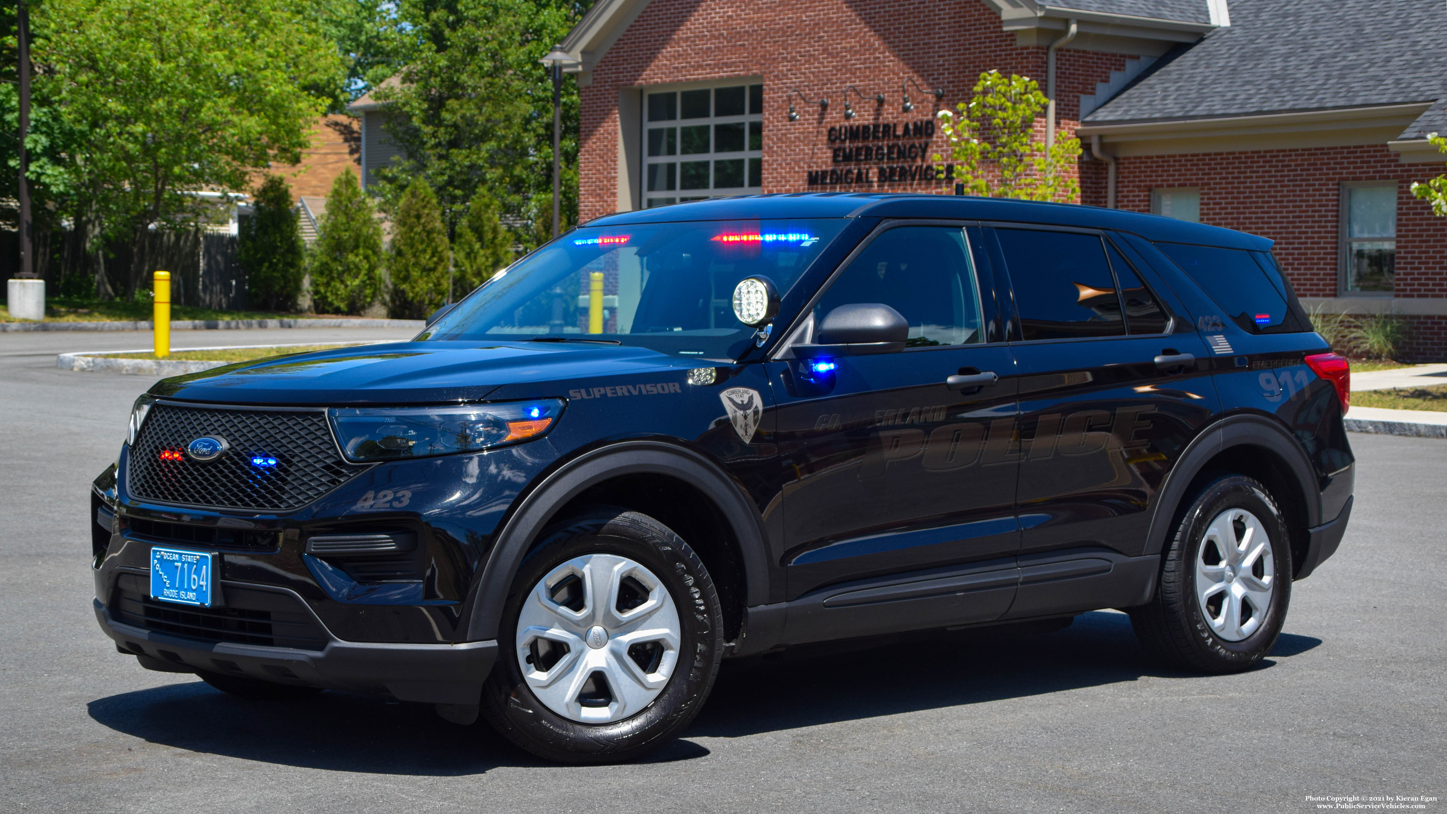 A photo  of Cumberland Police
            Cruiser 423, a 2021 Ford Police Interceptor Utility             taken by Kieran Egan