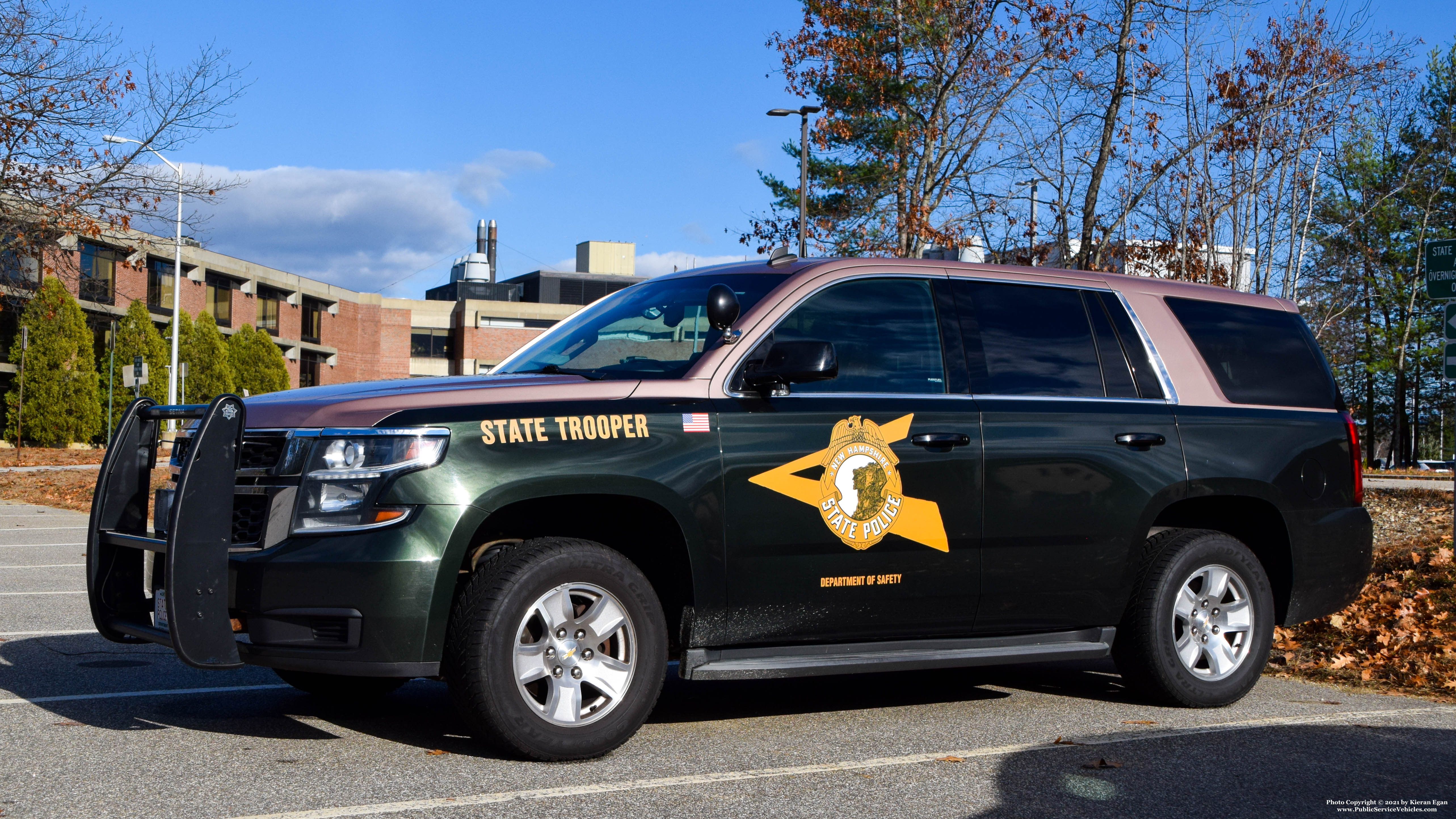 A photo  of New Hampshire State Police
            Cruiser 792, a 2015 Chevrolet Tahoe             taken by Kieran Egan