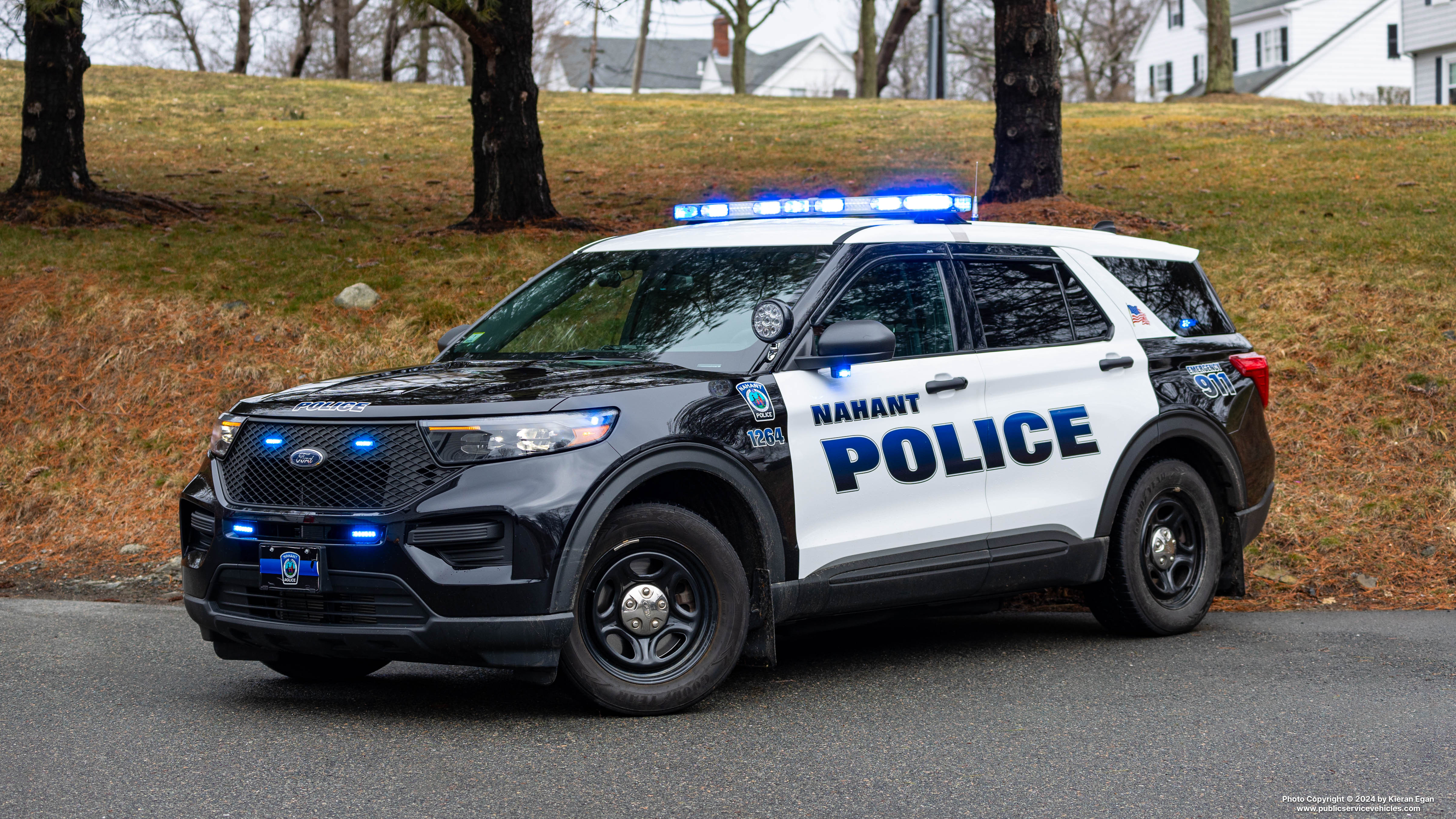 A photo  of Nahant Police
            Cruiser 1264, a 2020-2022 Ford Police Interceptor Utility             taken by Kieran Egan