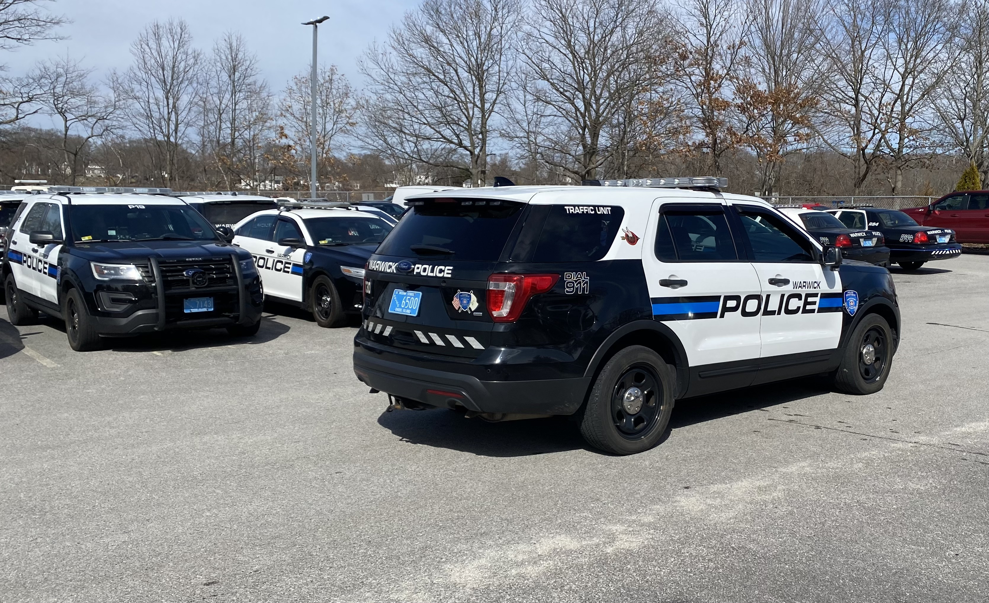 A photo  of Warwick Police
            Cruiser T-30, a 2017 Ford Police Interceptor Utility/Setina Push Bumper             taken by @riemergencyvehicles