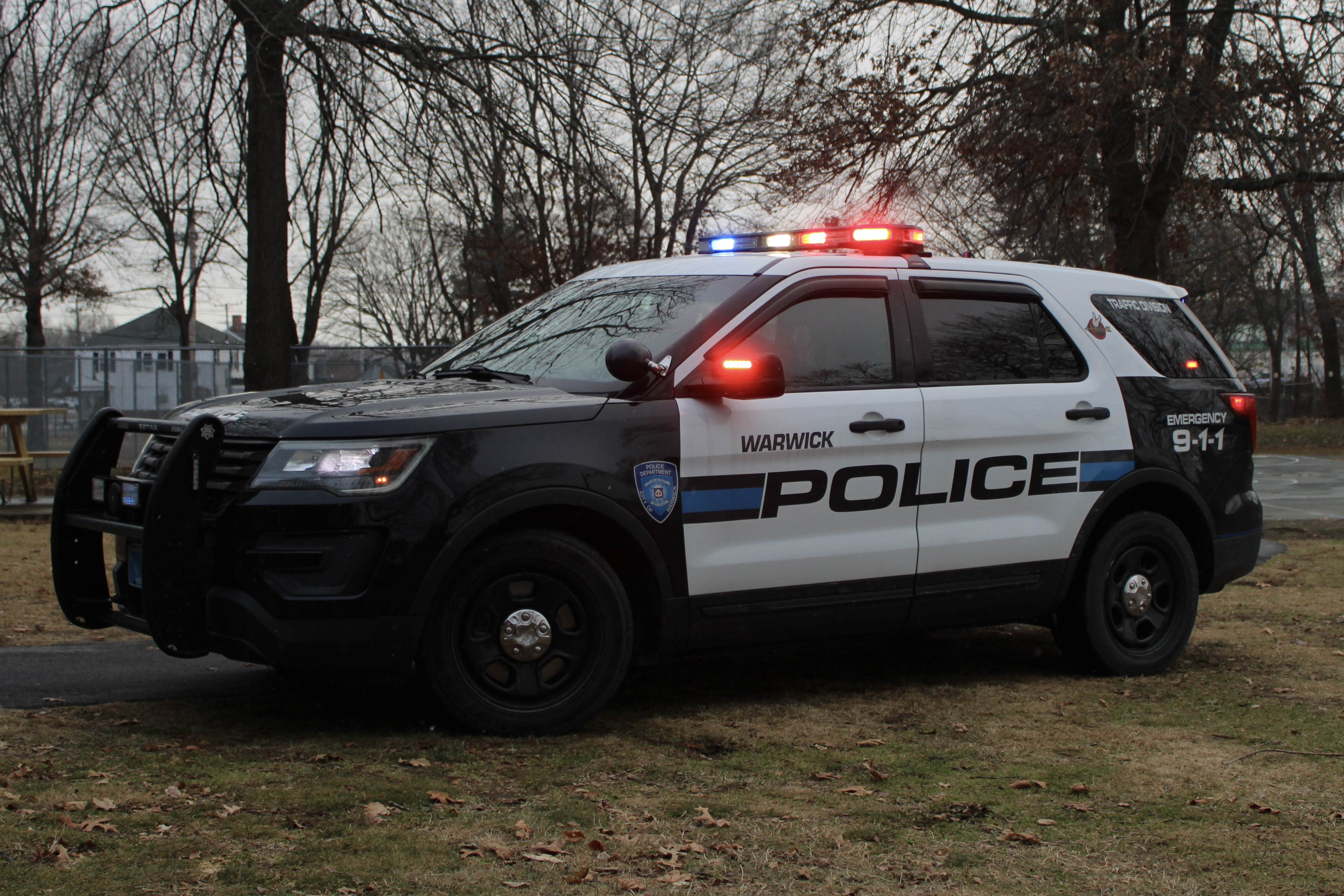 A photo  of Warwick Police
            Cruiser T-34, a 2016 Ford Police Interceptor Utility             taken by @riemergencyvehicles