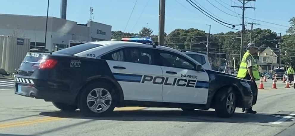 A photo  of Warwick Police
            Cruiser R-83, a 2014 Ford Police Interceptor Sedan             taken by @riemergencyvehicles