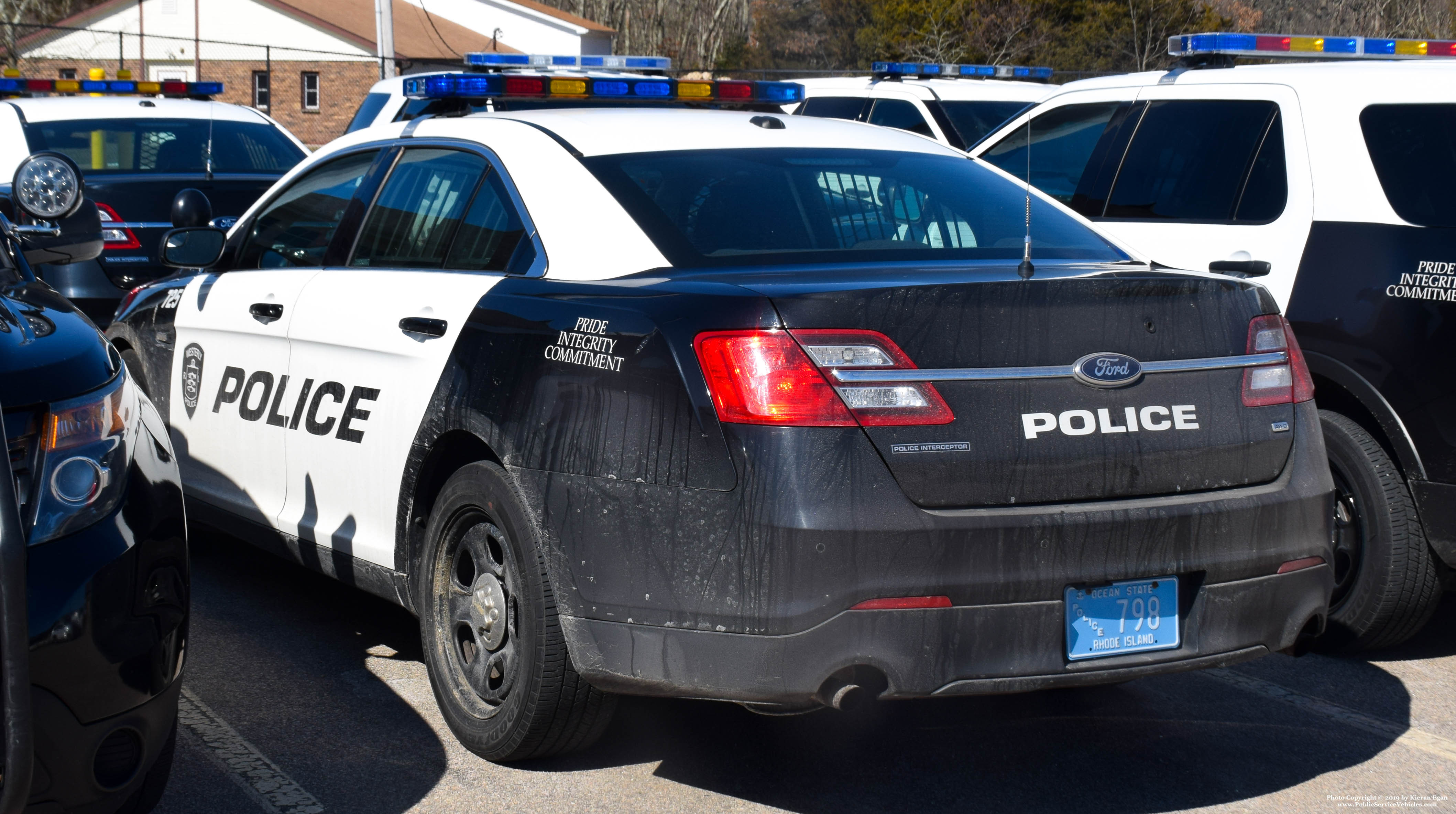 A photo  of Westerly Police
            Cruiser 725, a 2013-2019 Ford Police Interceptor Sedan             taken by Kieran Egan