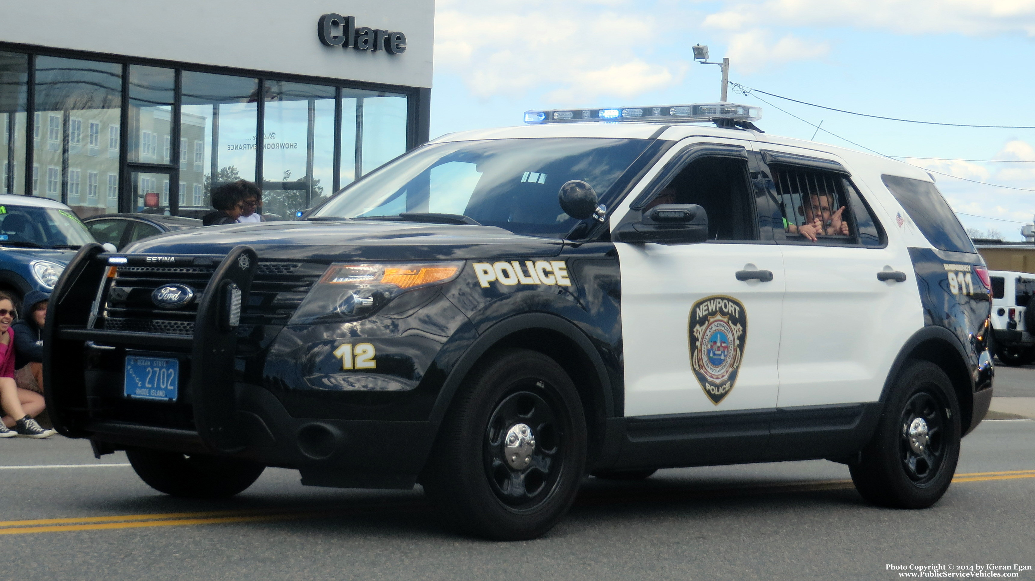 A photo  of Newport Police
            Car 12, a 2014 Ford Police Interceptor Utility             taken by Kieran Egan