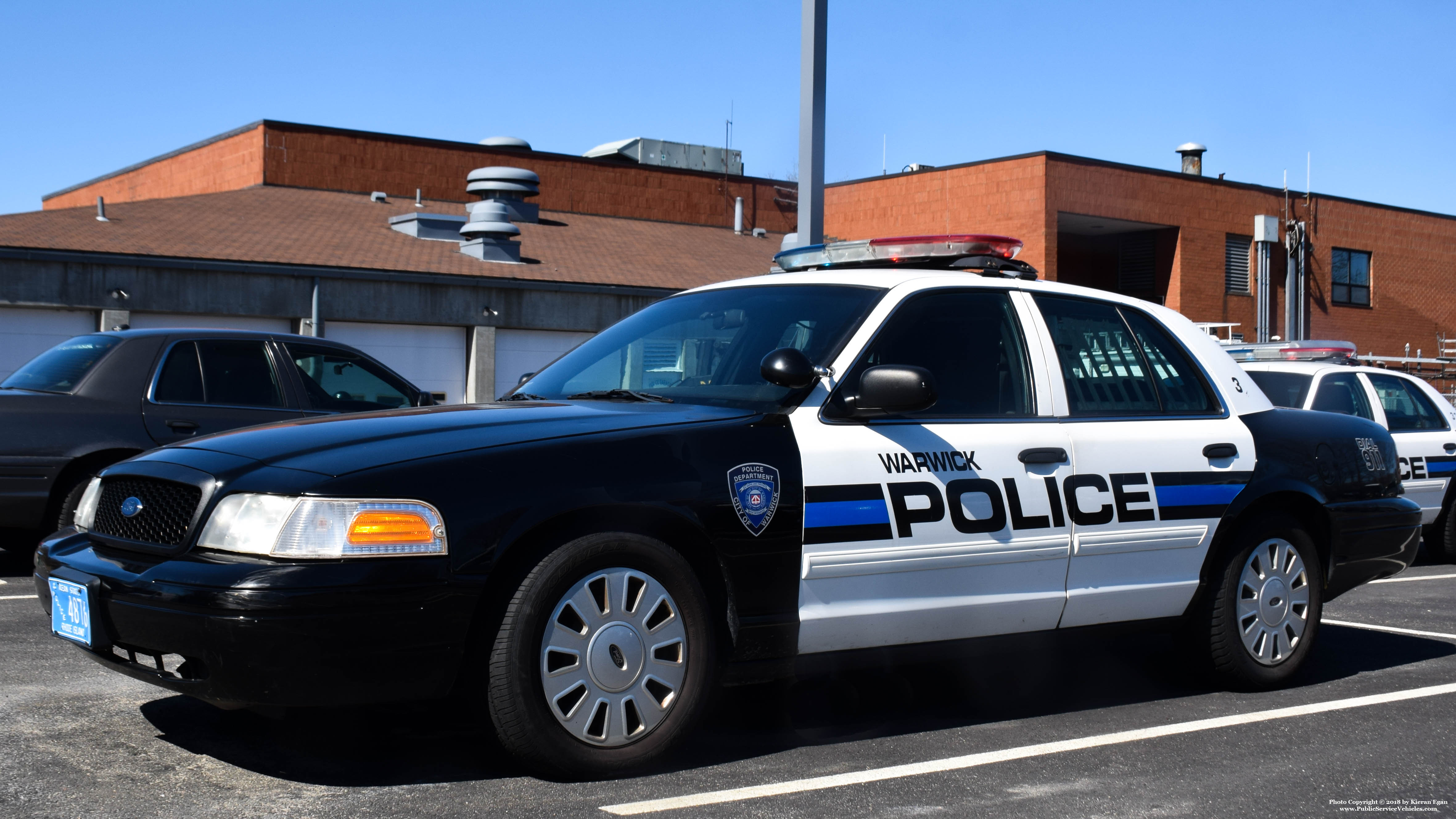 A photo  of Warwick Police
            Cruiser P-3, a 2011 Ford Crown Victoria Police Interceptor             taken by Kieran Egan