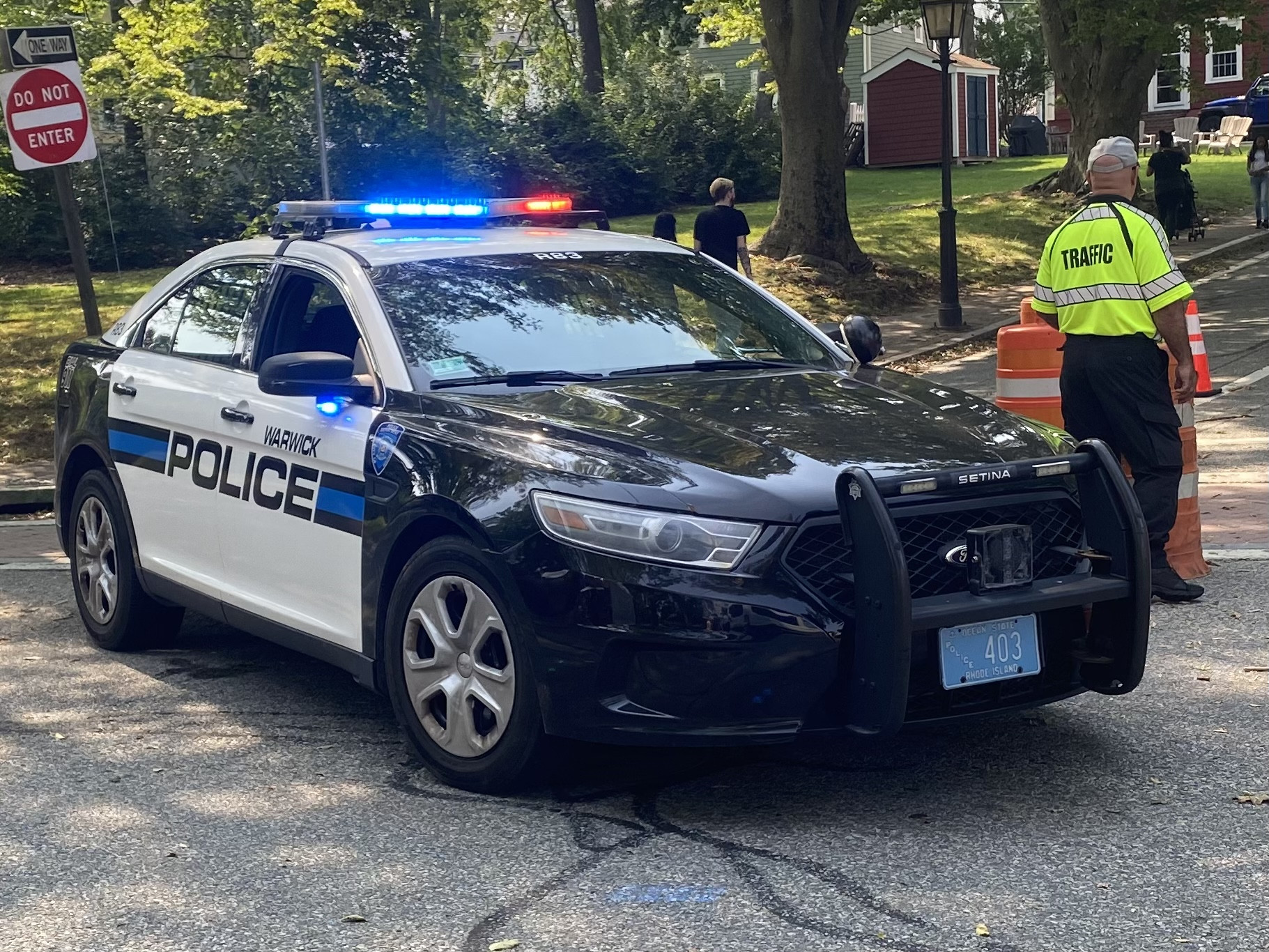 A photo  of Warwick Police
            Cruiser R-83, a 2014 Ford Police Interceptor Sedan             taken by @riemergencyvehicles