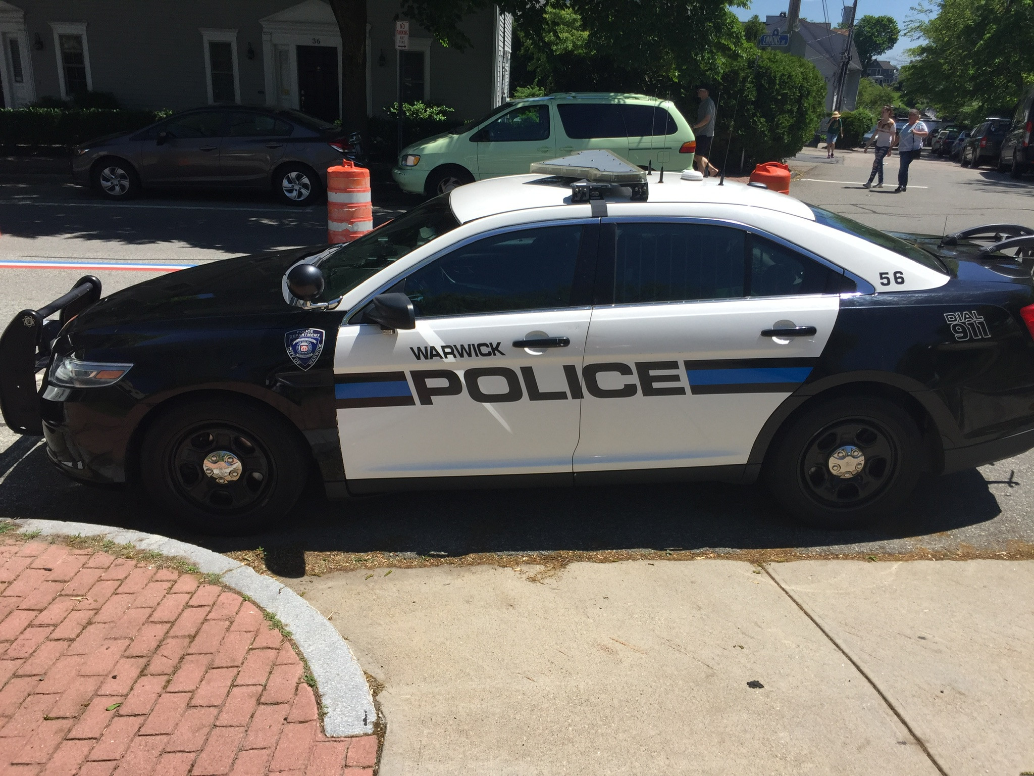 A photo  of Warwick Police
            Cruiser CP-56, a 2014 Ford Police Interceptor Sedan             taken by @riemergencyvehicles