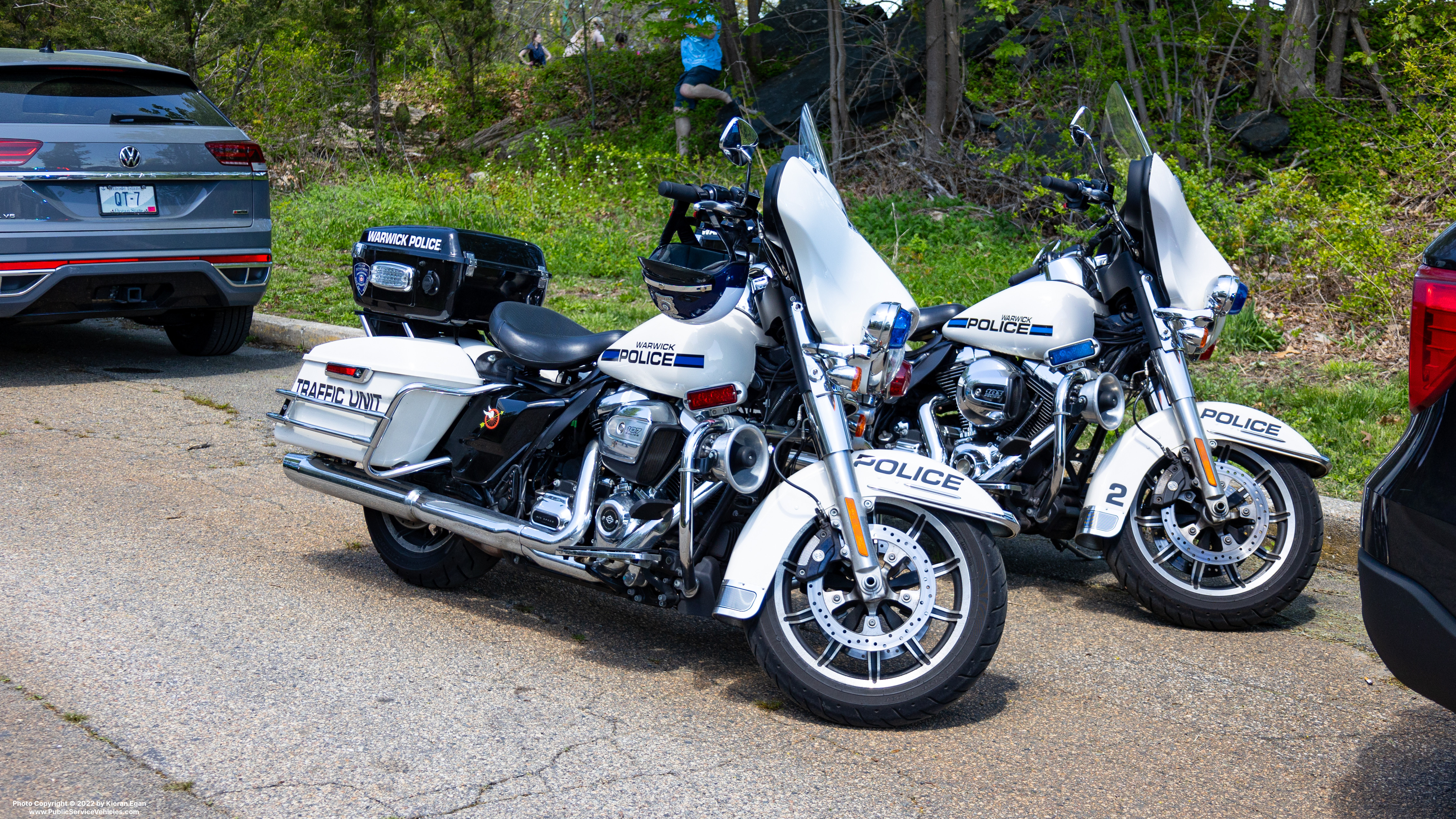 A photo  of Warwick Police
            Motorcycle 7, a 2020-2022 Harley Davidson Electra Glide             taken by Kieran Egan