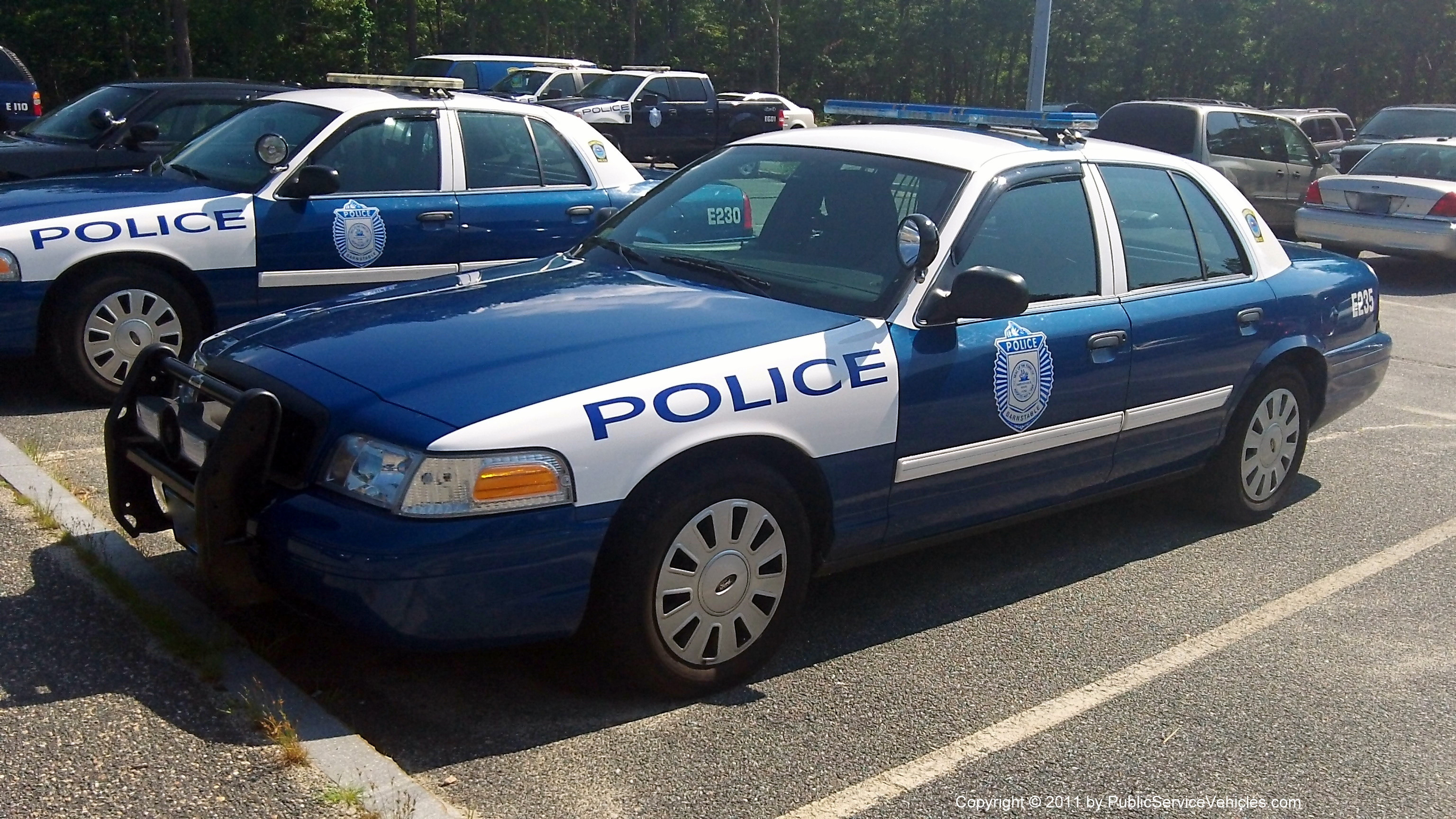 A photo  of Barnstable Police
            E-235, a 2009-2011 Ford Crown Victoria Police Interceptor             taken by Kieran Egan