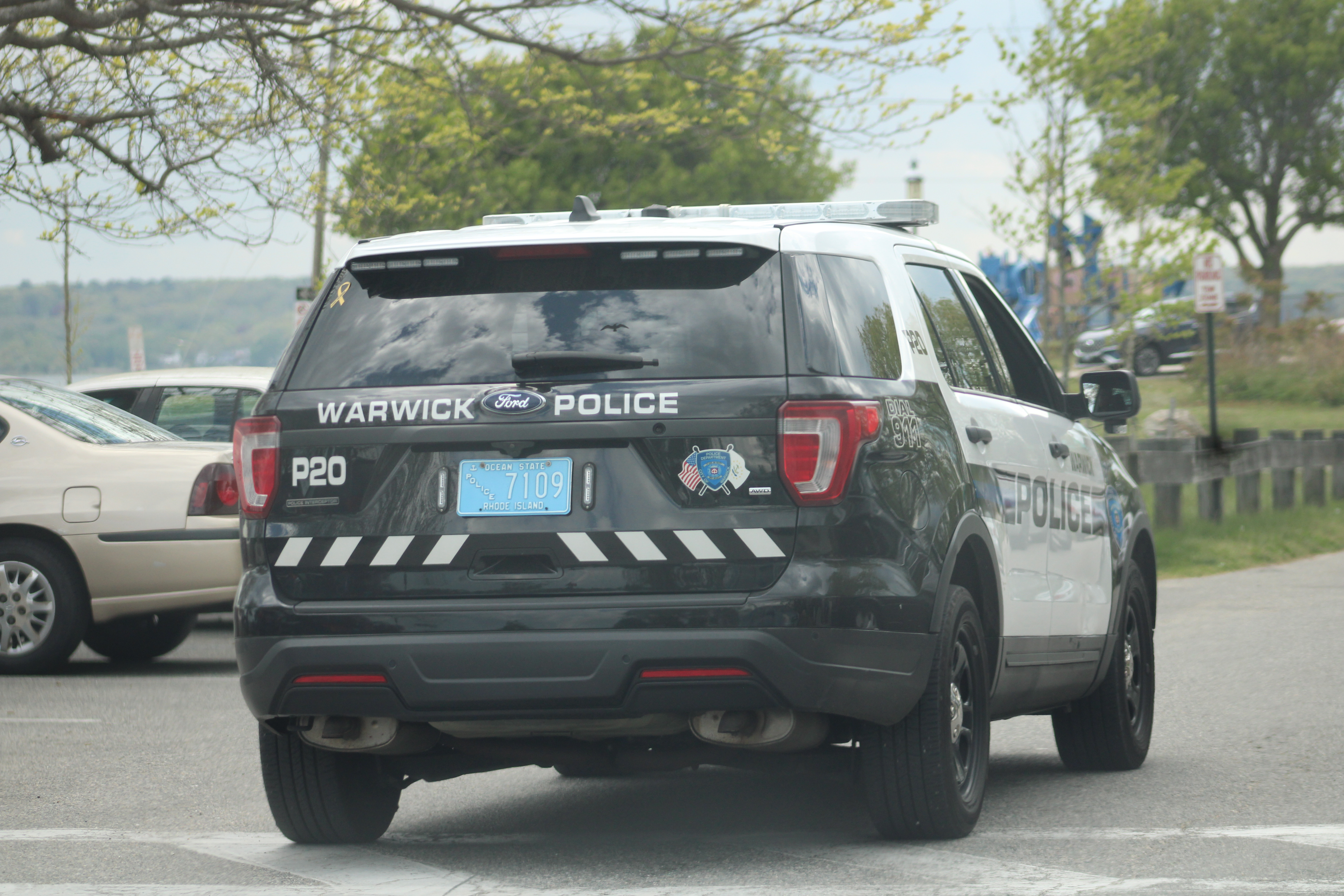 A photo  of Warwick Police
            Cruiser P-20, a 2019 Ford Police Interceptor Utility             taken by @riemergencyvehicles