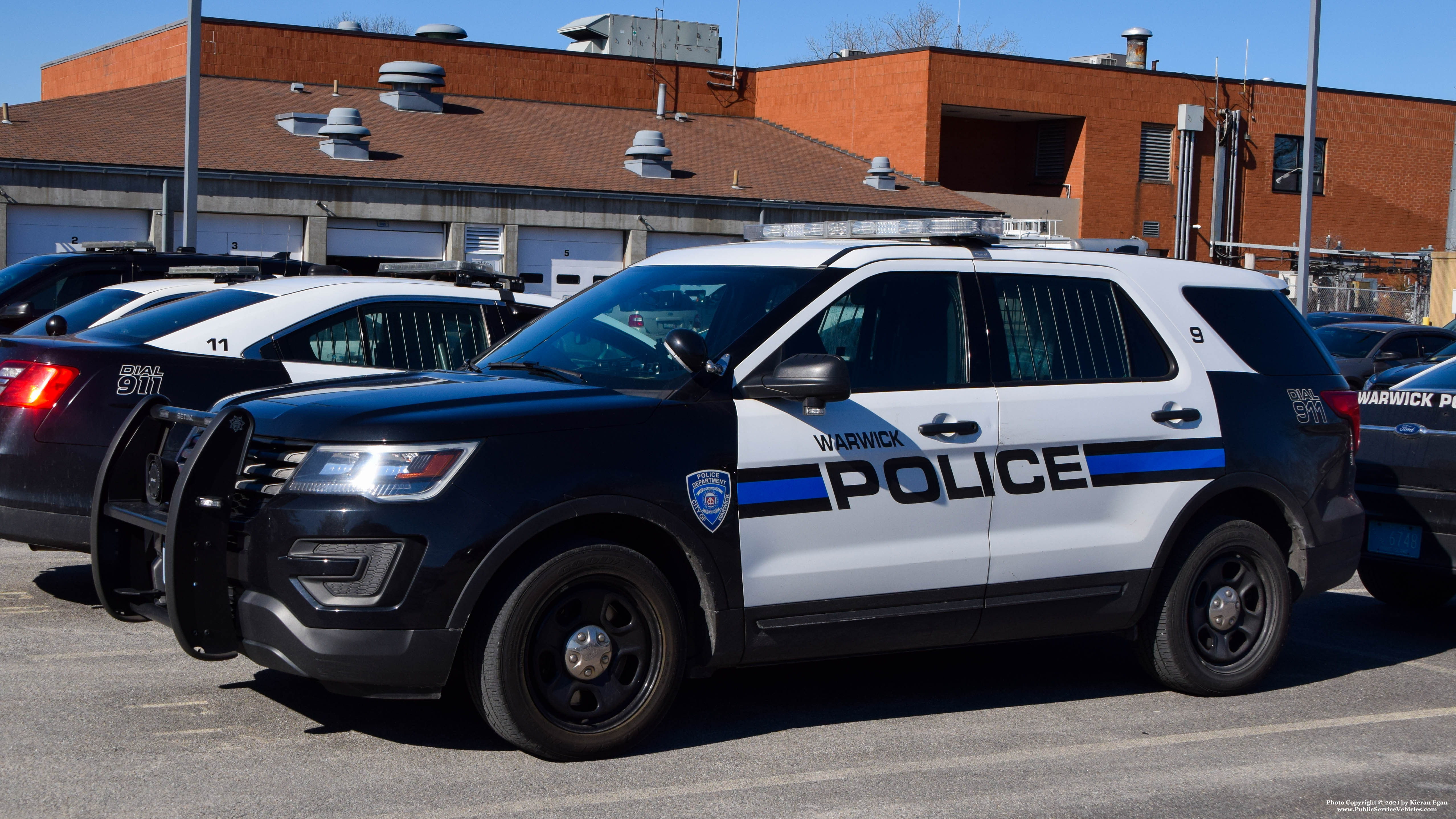 A photo  of Warwick Police
            Cruiser P-9, a 2019 Ford Police Interceptor Utility             taken by Kieran Egan