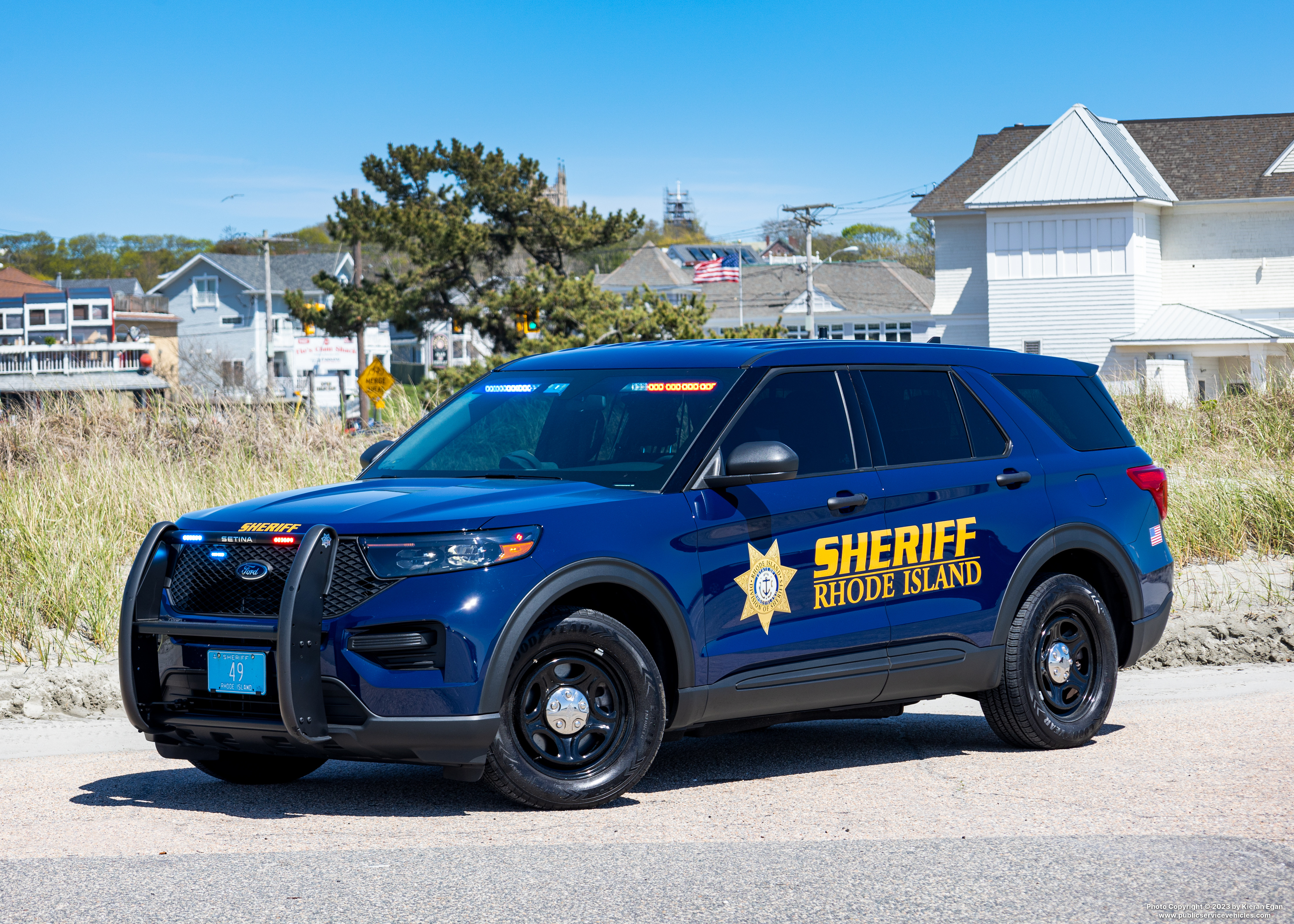 A photo  of Rhode Island Division of Sheriffs
            Cruiser 49, a 2022 Ford Police Interceptor Utility             taken by Kieran Egan