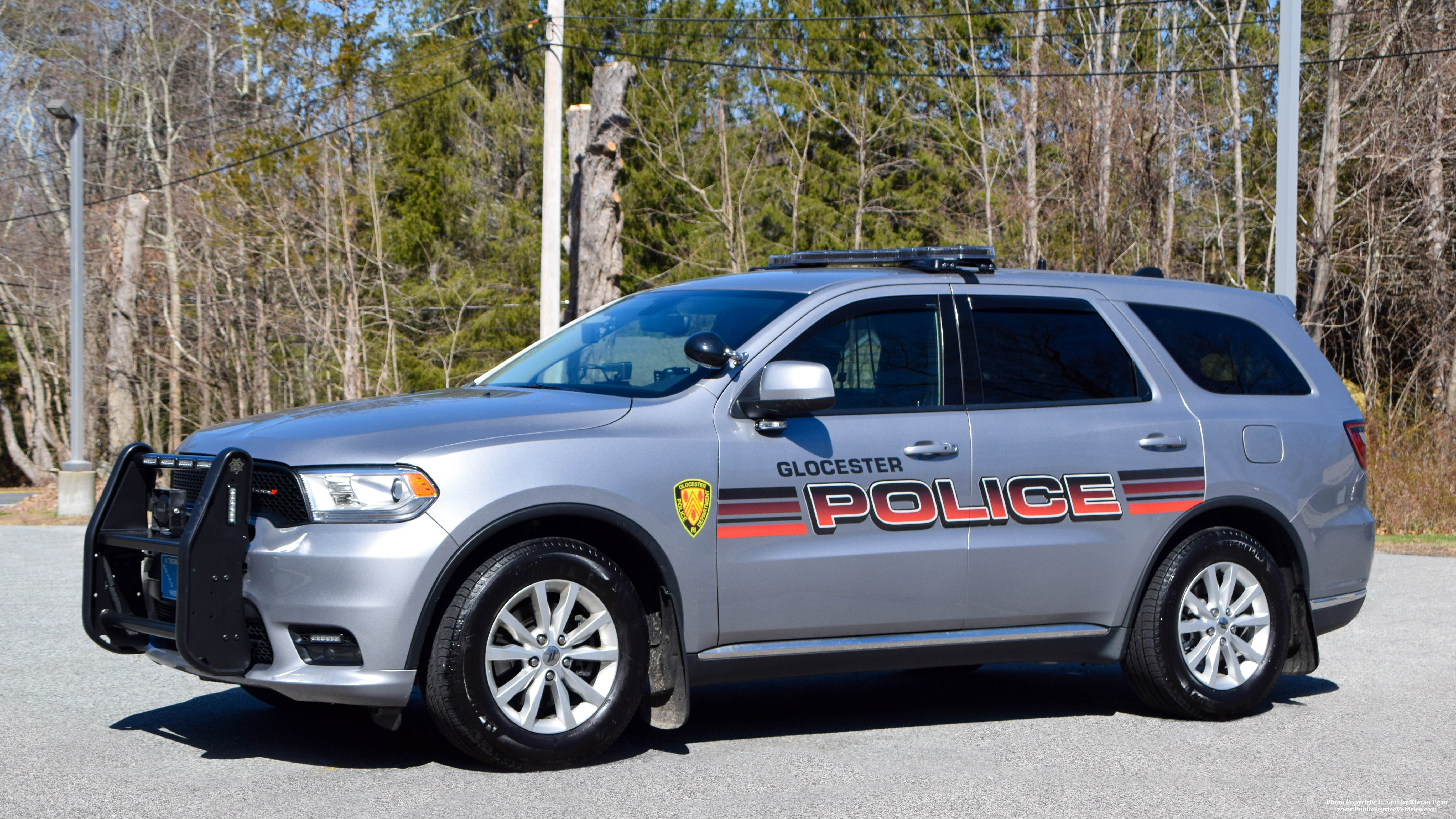 A photo  of Glocester Police
            Cruiser 393, a 2020 Dodge Durango             taken by Kieran Egan