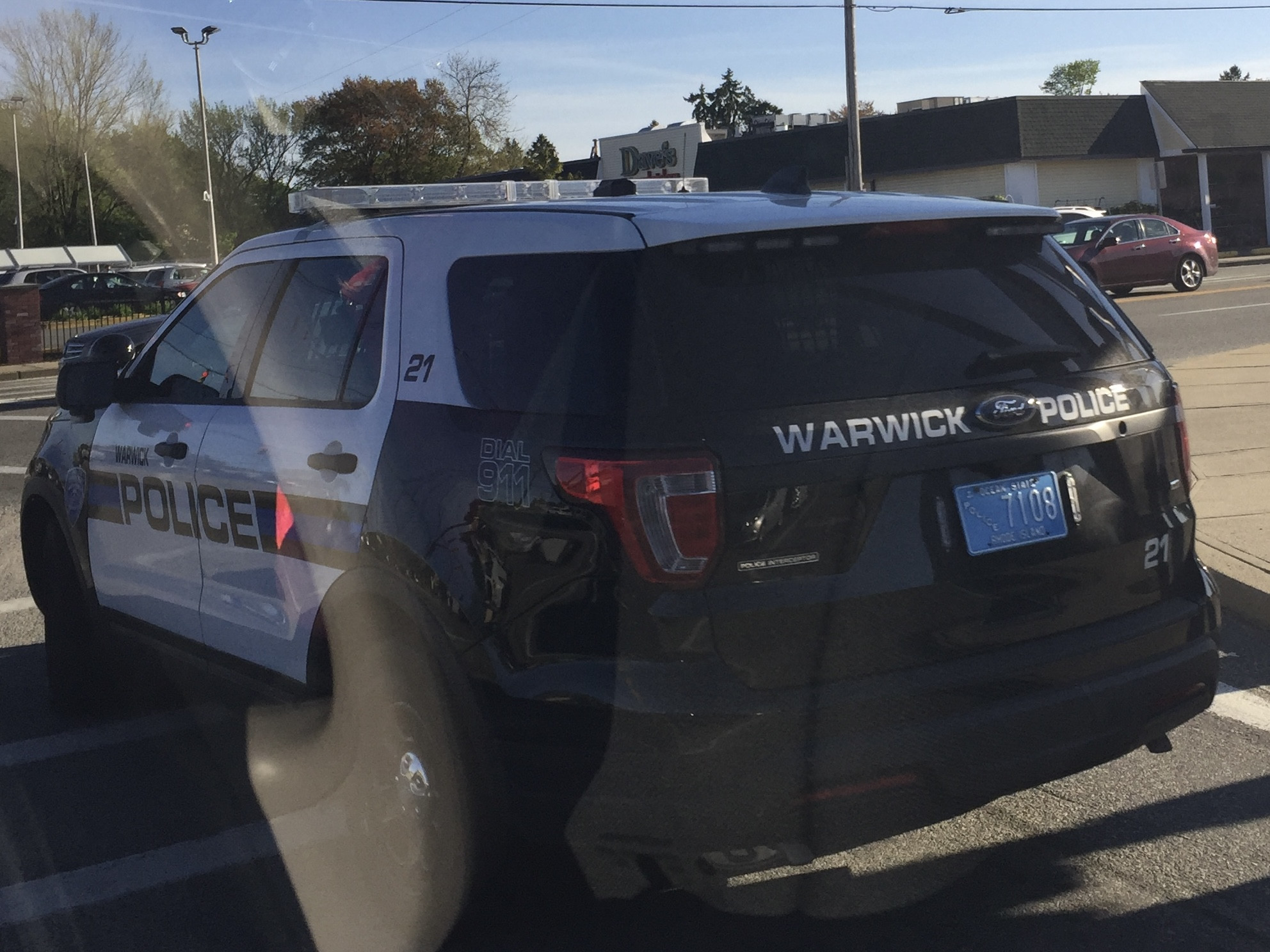 A photo  of Warwick Police
            Cruiser P-21, a 2019 Ford Police Interceptor Utility             taken by @riemergencyvehicles