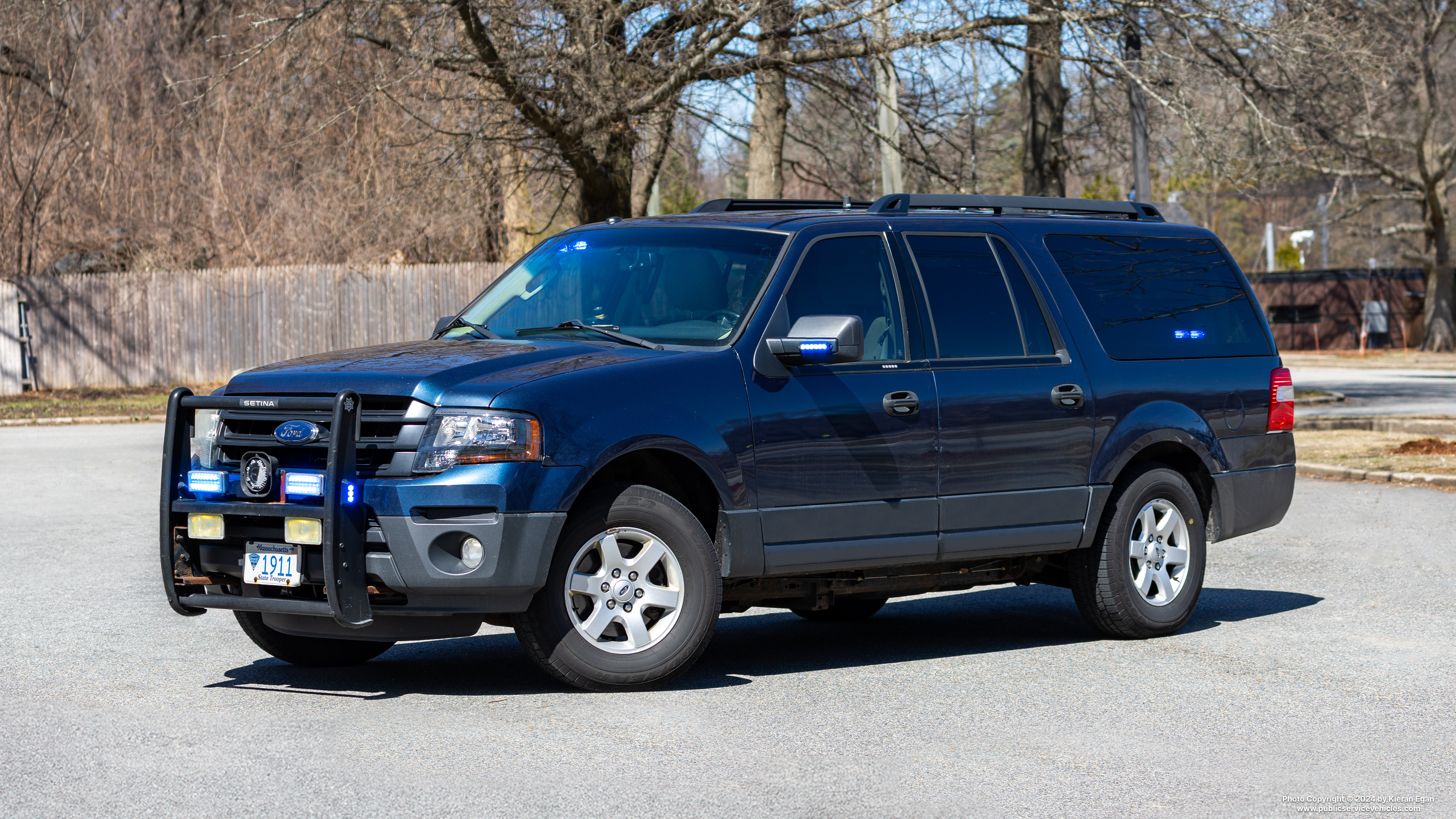 A photo  of Massachusetts State Police
            1911T, a 2015 Ford Expedition EL SSV             taken by Kieran Egan