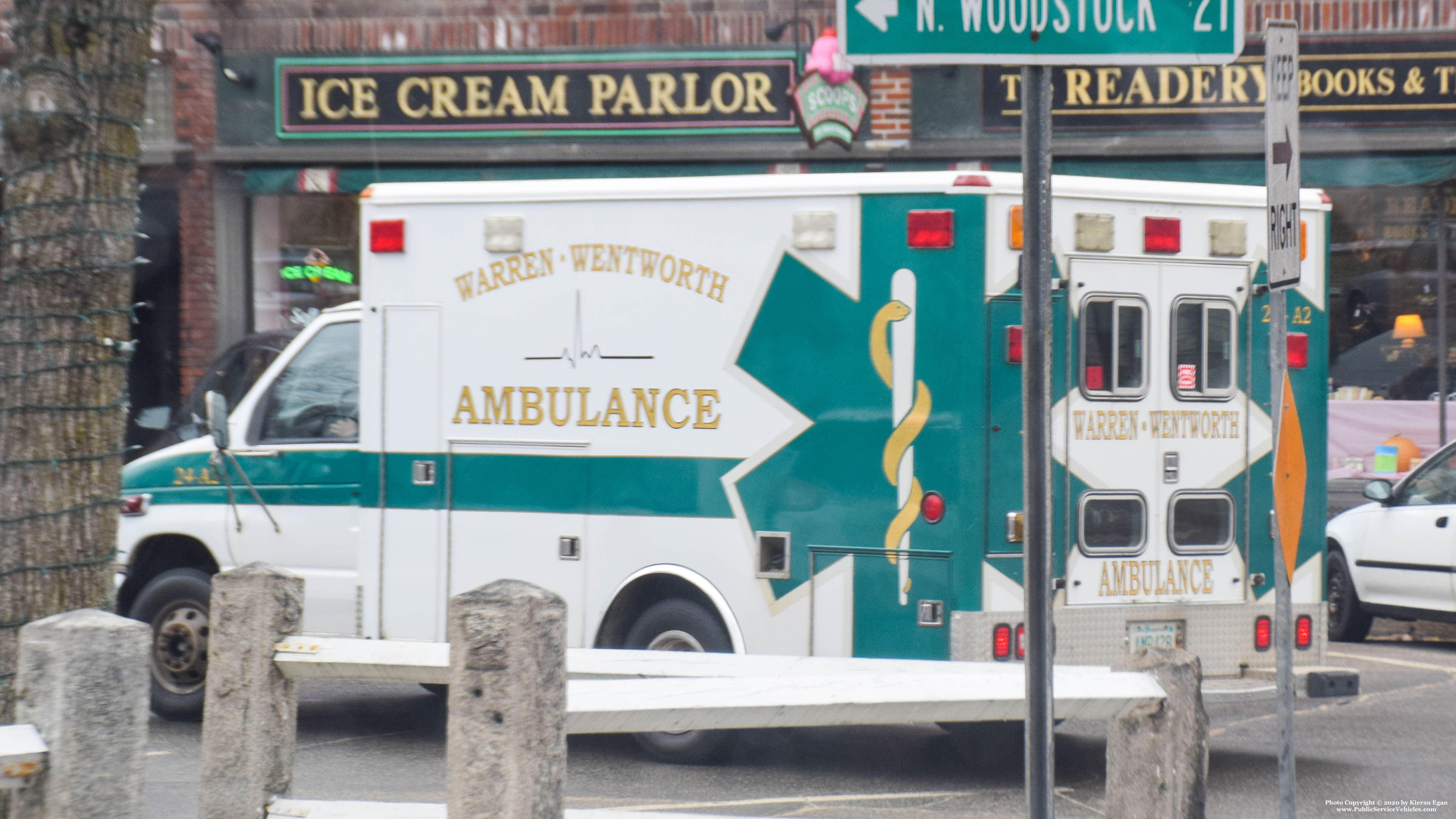 A photo  of Warren-Wentworth Ambulance Service
            24 Ambulance 2, a 1993-2006 Ford E-Series             taken by Kieran Egan