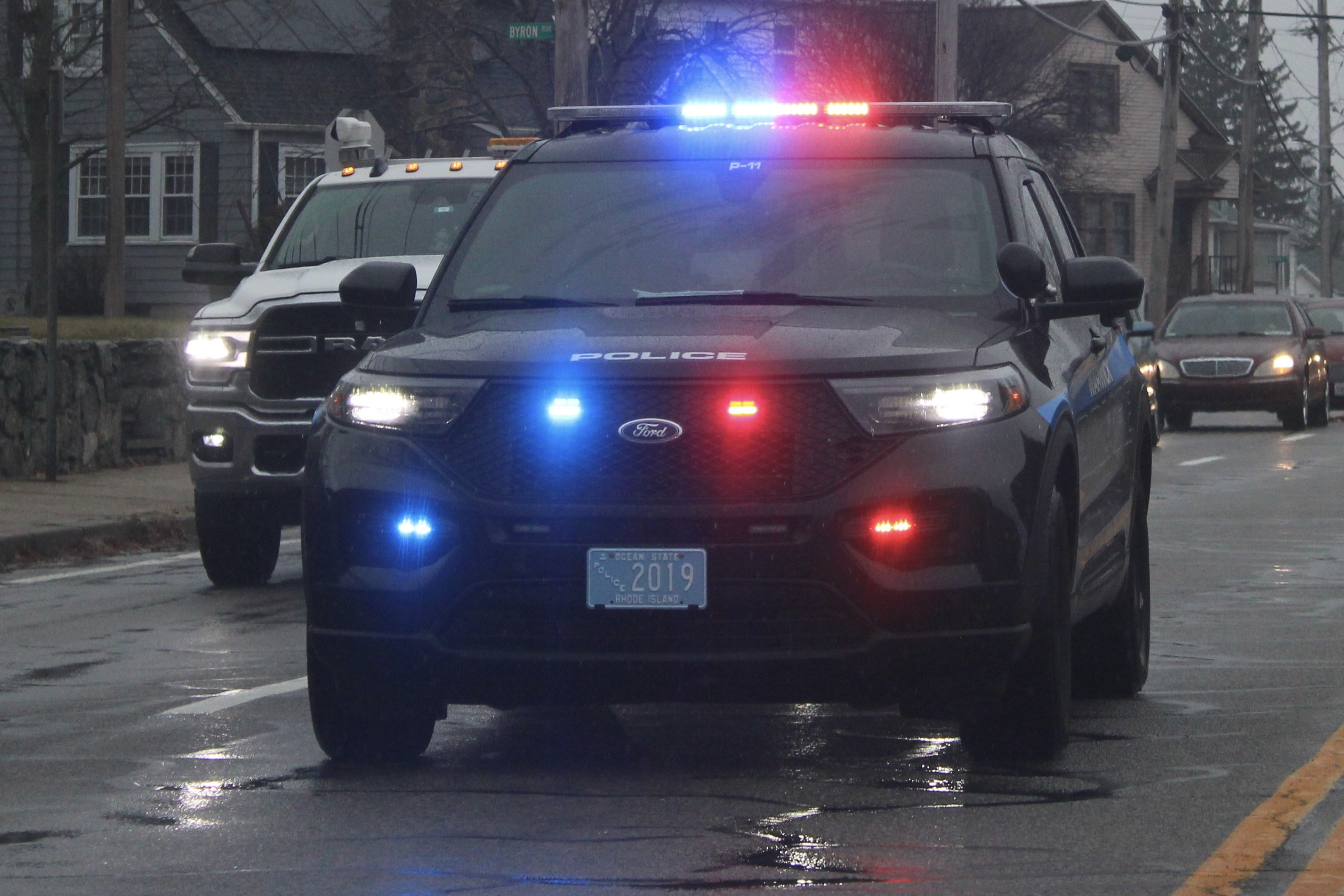 A photo  of Warwick Police
            Cruiser P-11, a 2022 Ford Police Interceptor Utility             taken by @riemergencyvehicles