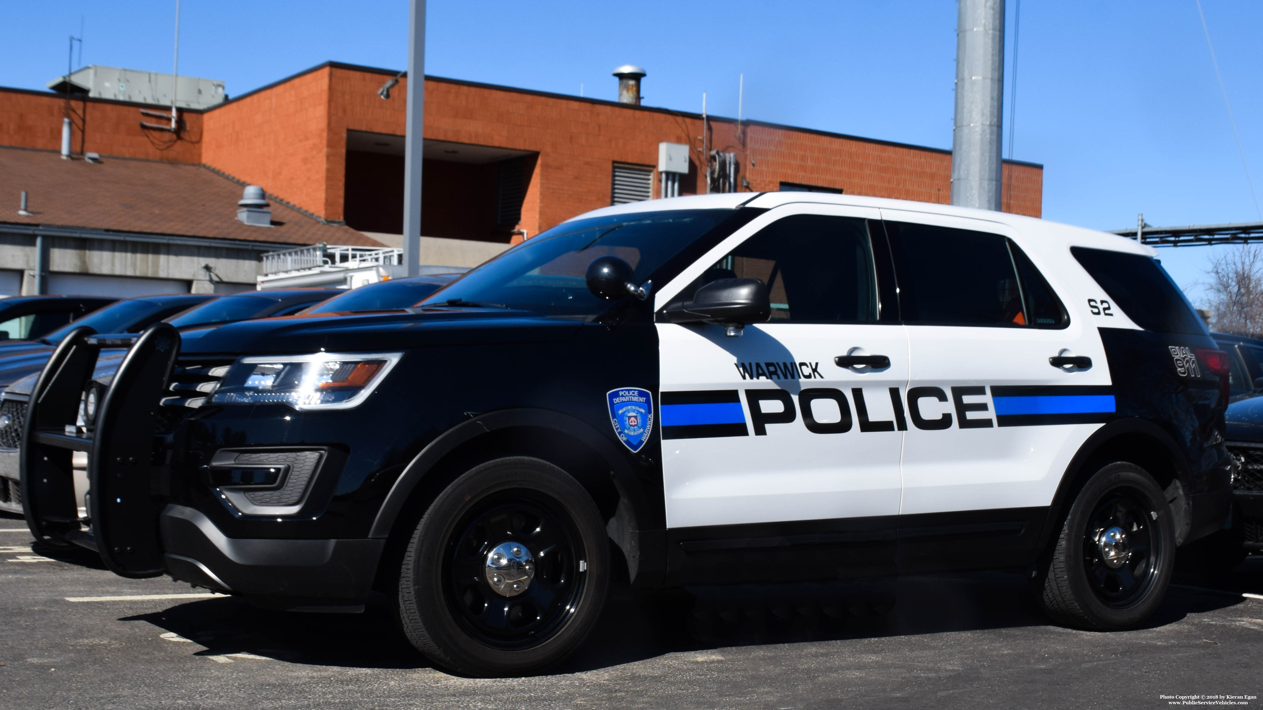 A photo  of Warwick Police
            Cruiser S-2, a 2017 Ford Police Interceptor Utility             taken by Kieran Egan