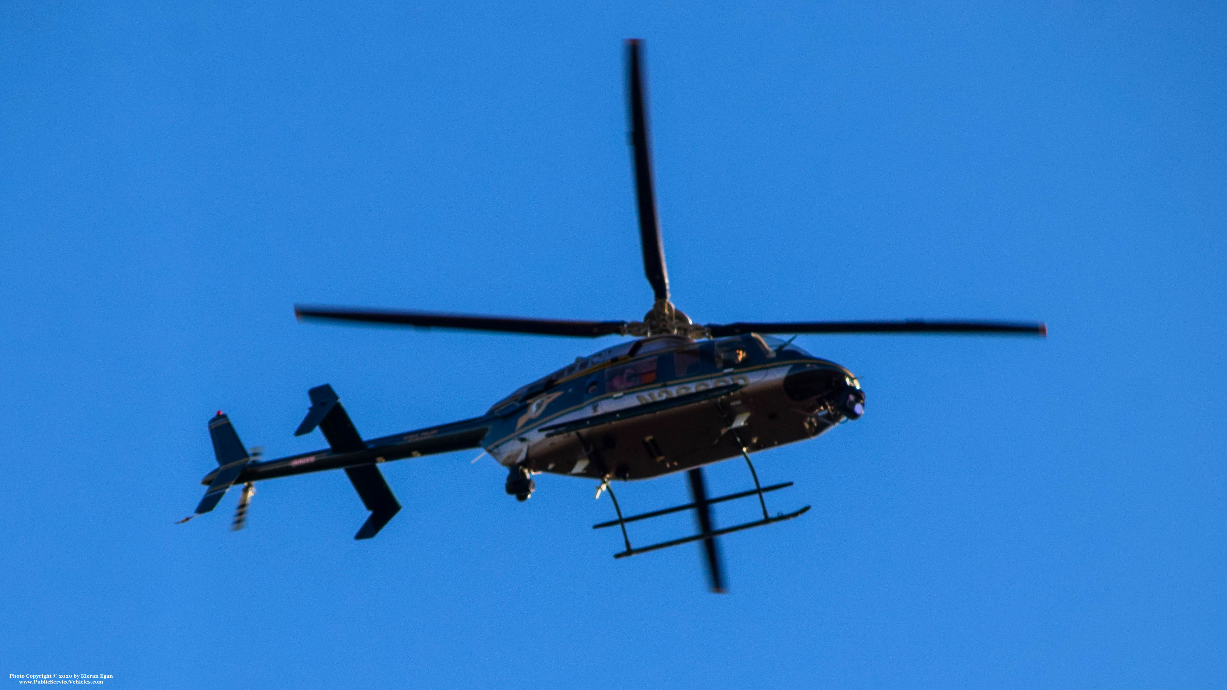 A photo  of New Hampshire State Police
            N366SP, a 2002 Bell 407 Helicopter             taken by Kieran Egan