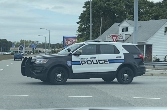 A photo  of Warwick Police
            Cruiser P-9, a 2019 Ford Police Interceptor Utility             taken by @riemergencyvehicles