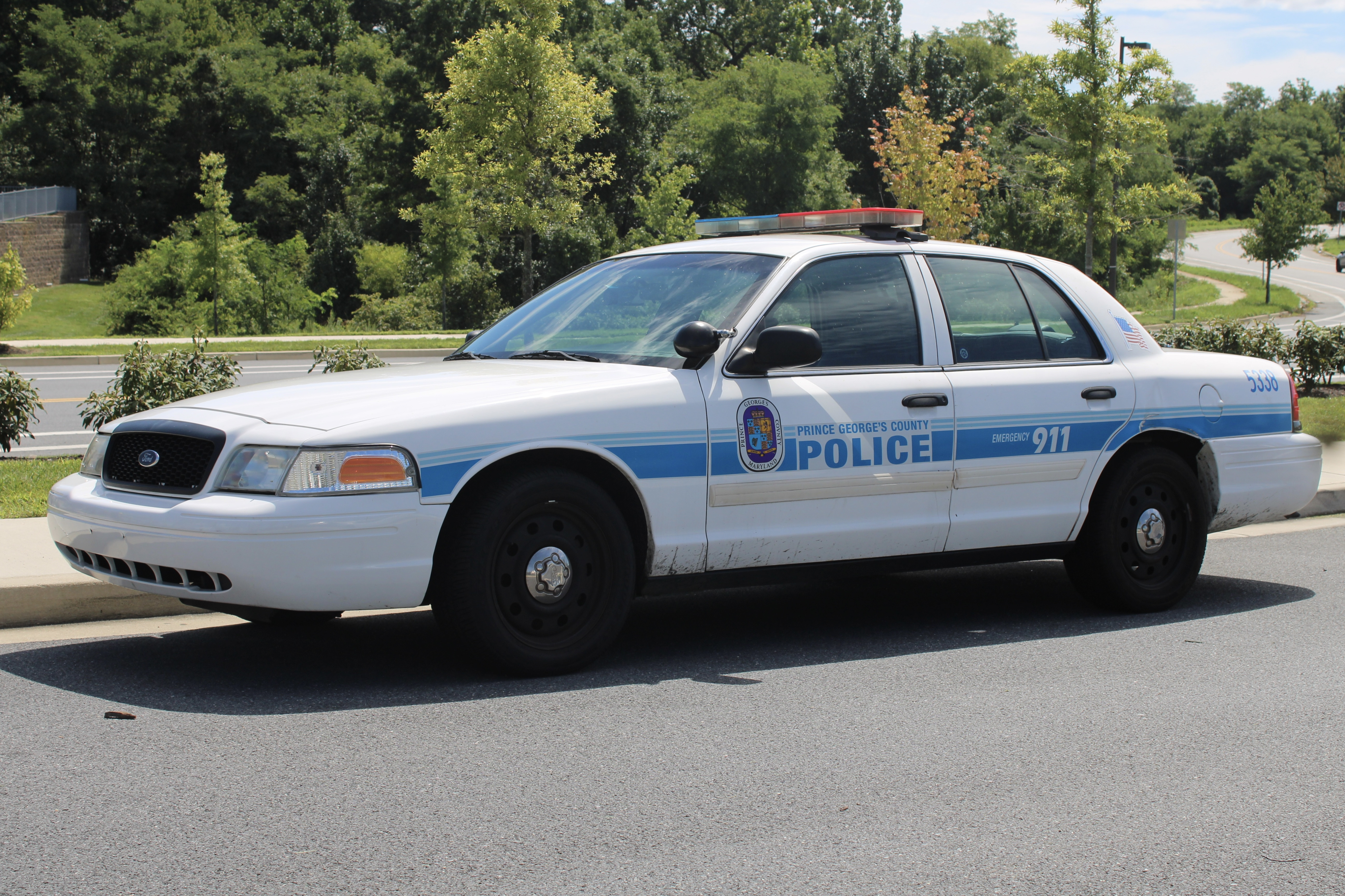 A photo  of Prince George’s County Police
            Cruiser 5338, a 2009-2011 Ford Crown Victoria Police Interceptor             taken by @riemergencyvehicles