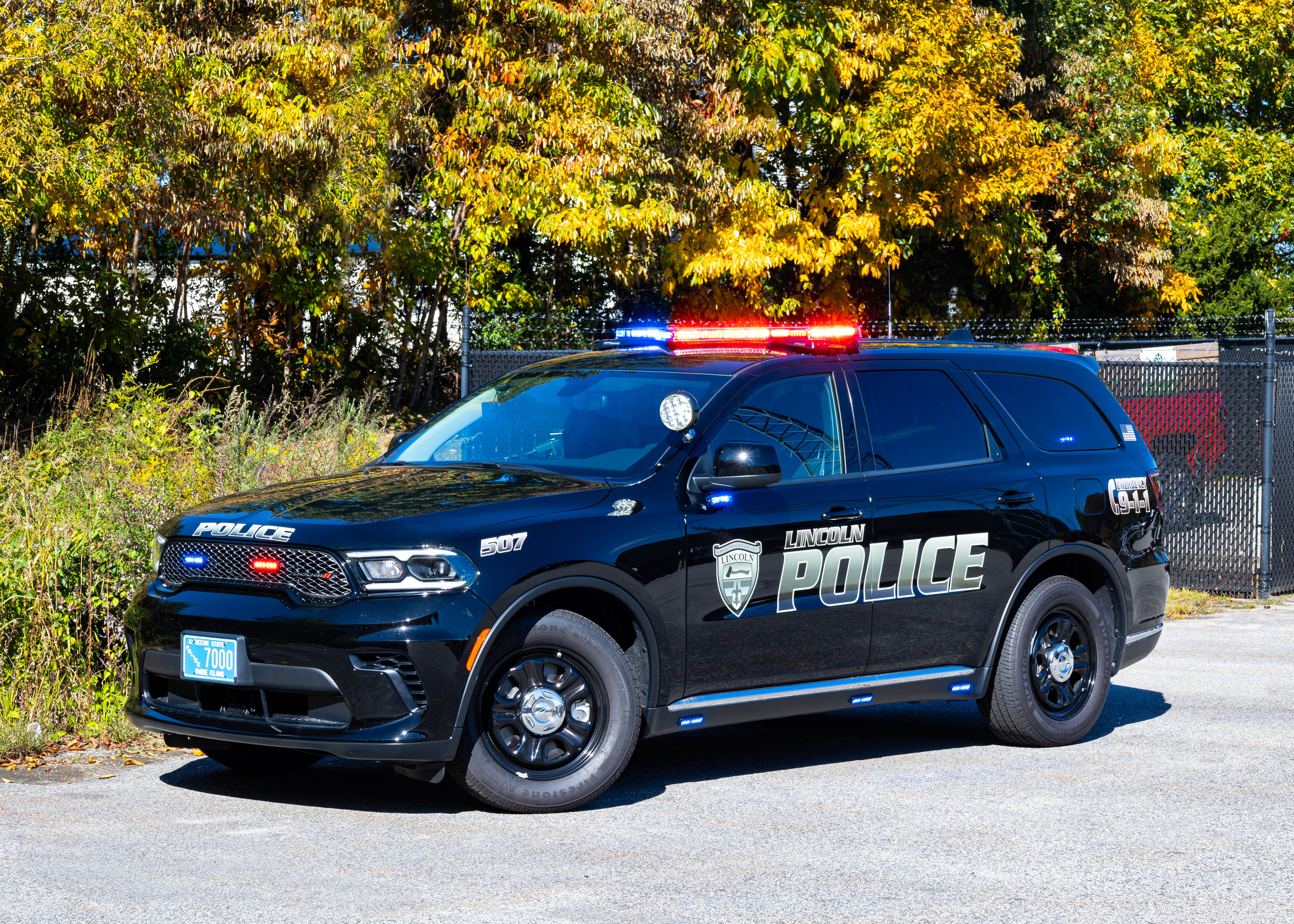 A photo  of Lincoln Police
            Cruiser 507, a 2022 Dodge Durango             taken by Kieran Egan