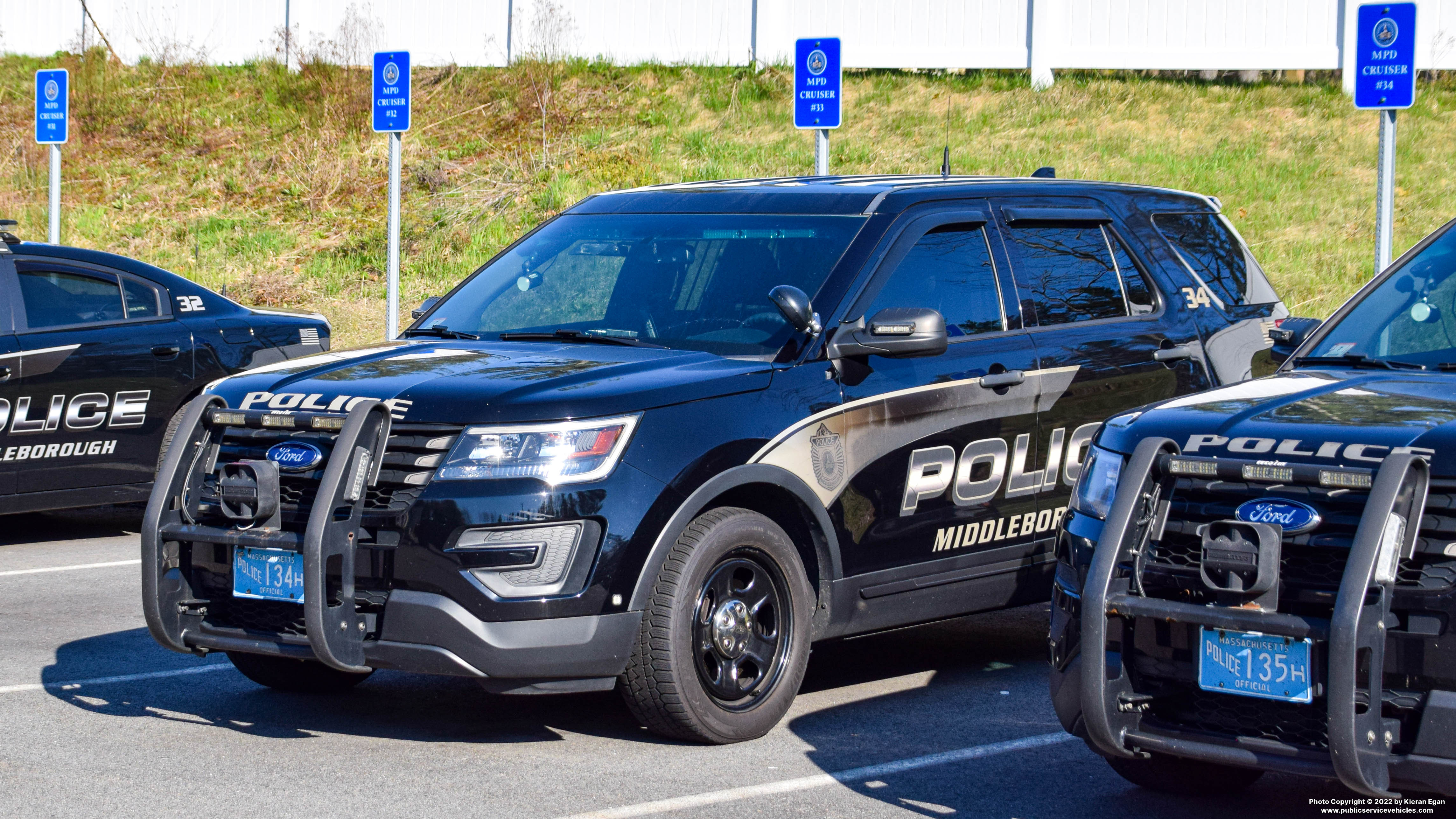 A photo  of Middleborough Police
            Cruiser 34, a 2017 Ford Police Interceptor Utility             taken by Kieran Egan