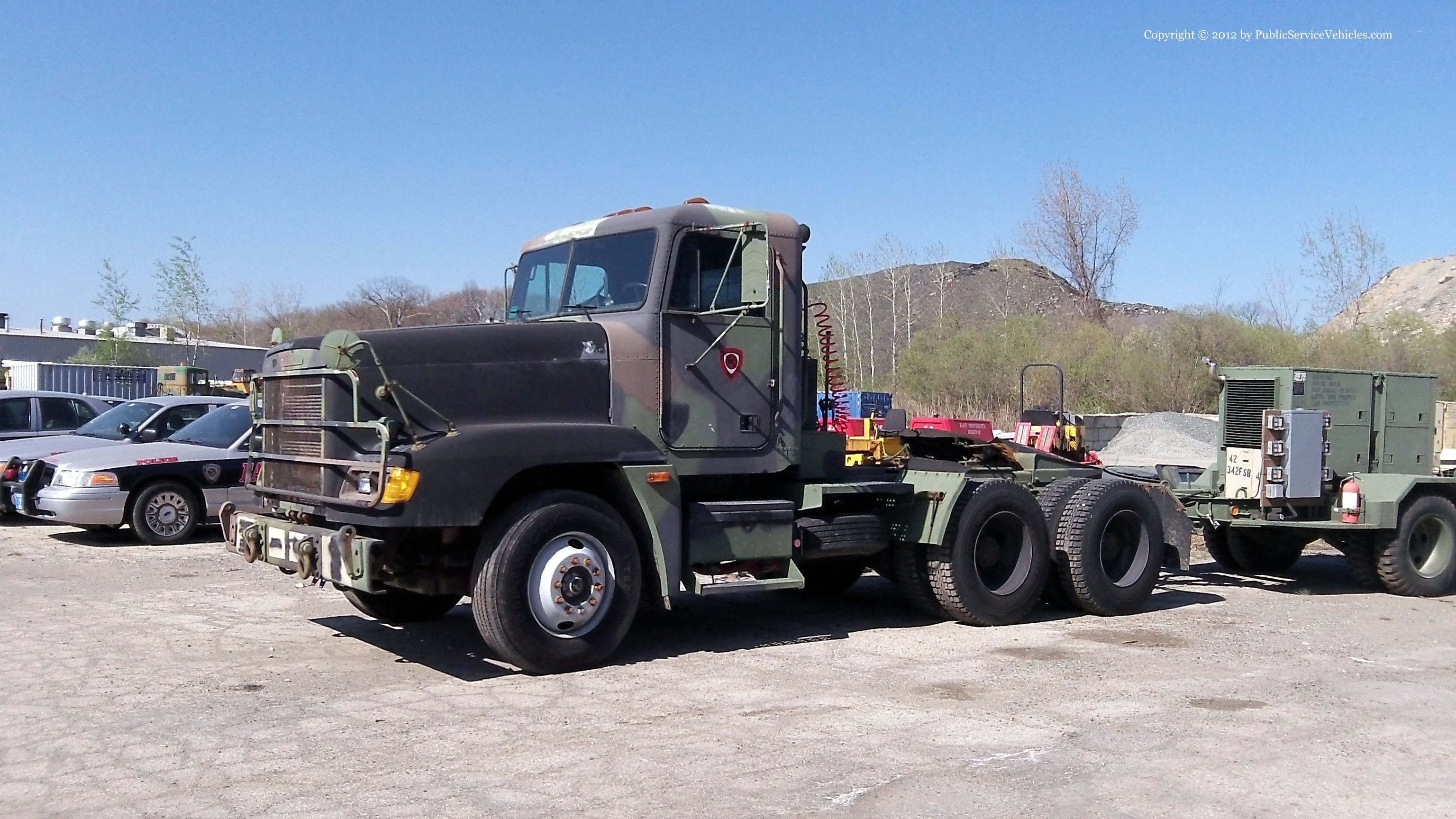 A photo  of East Providence Police
            Tractor Trailer Truck, a 2000-2012 Freightliner             taken by Kieran Egan