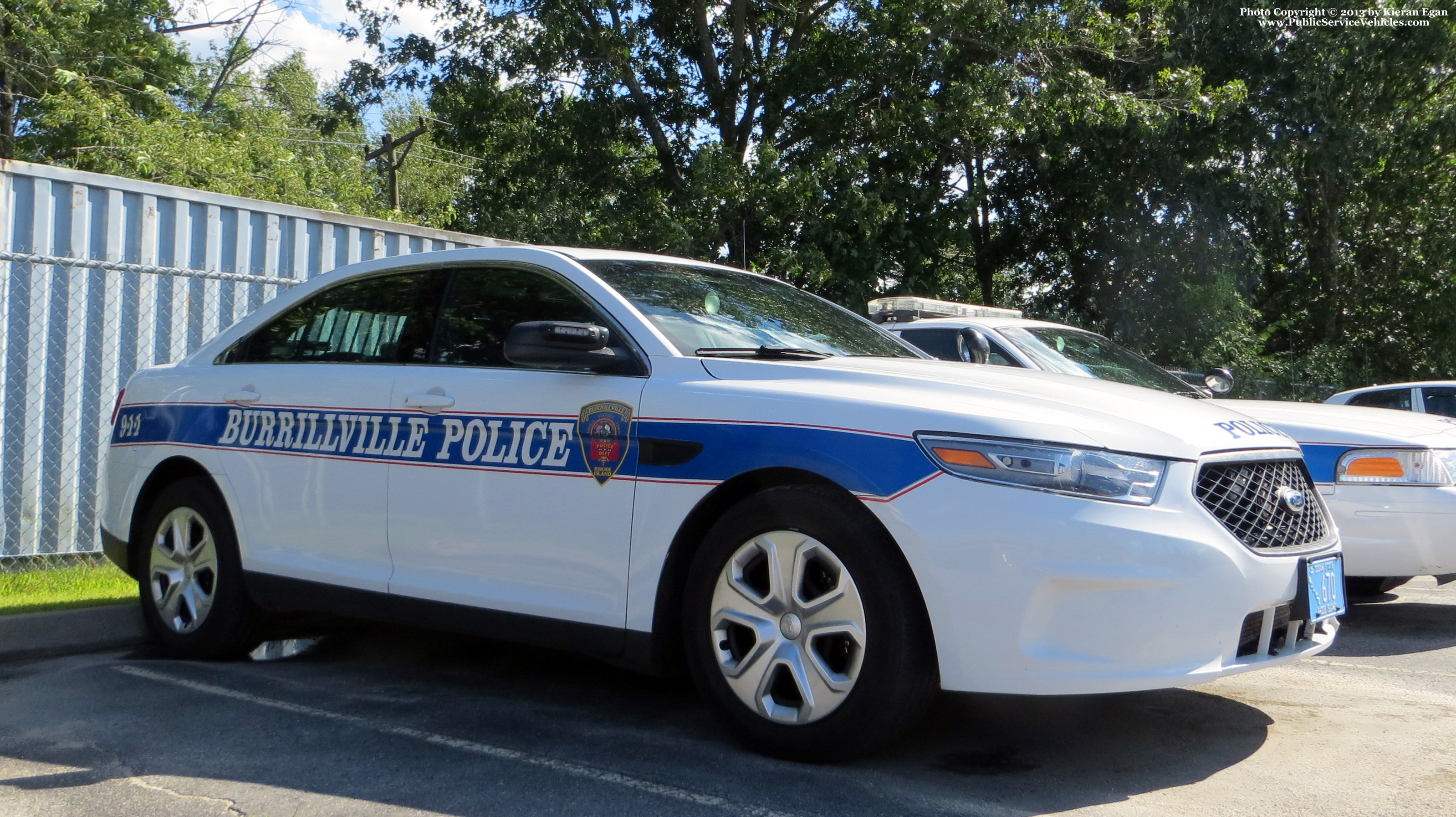 A photo  of Burrillville Police
            Cruiser 670, a 2013 Ford Police Interceptor Sedan             taken by Kieran Egan