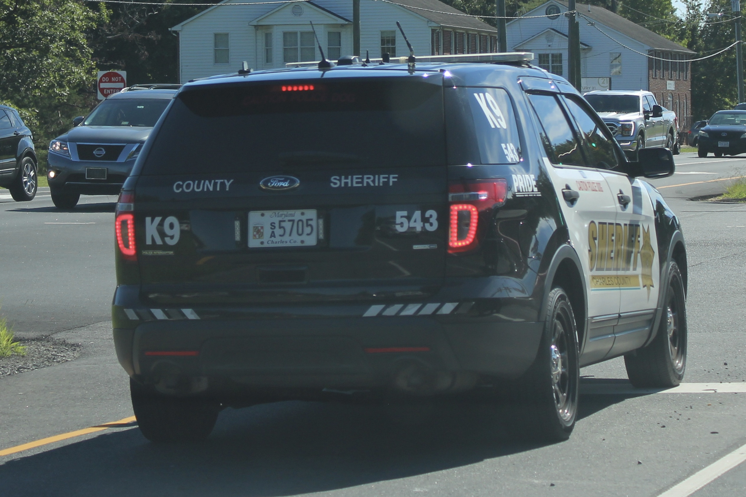 A photo  of Charles County Sheriff
            Cruiser 543, a 2014 Ford Police Interceptor Utility             taken by @riemergencyvehicles