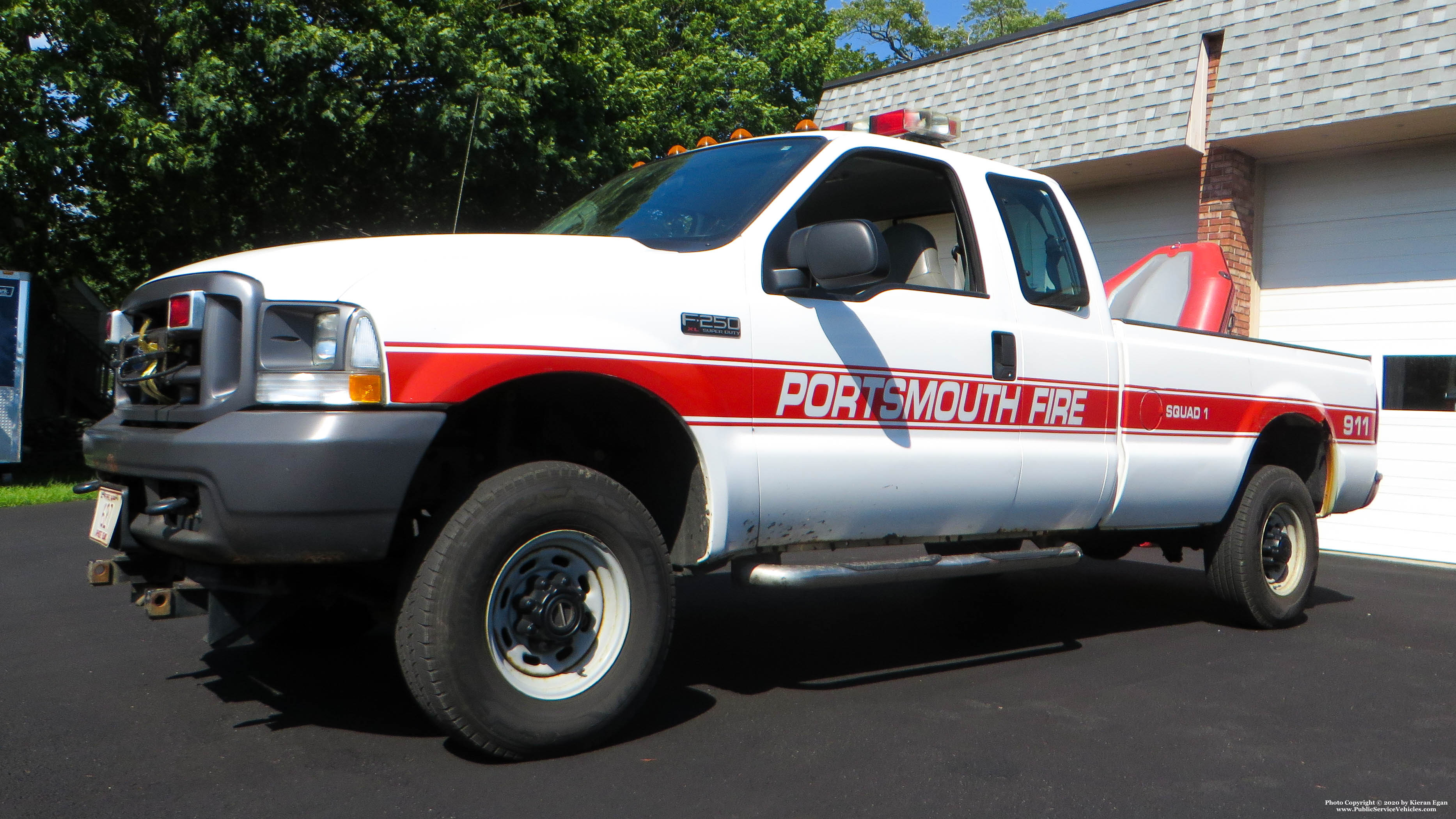 A photo  of Portsmouth Fire
            Squad 1, a 2004 Ford F-250 SuperCab             taken by Kieran Egan